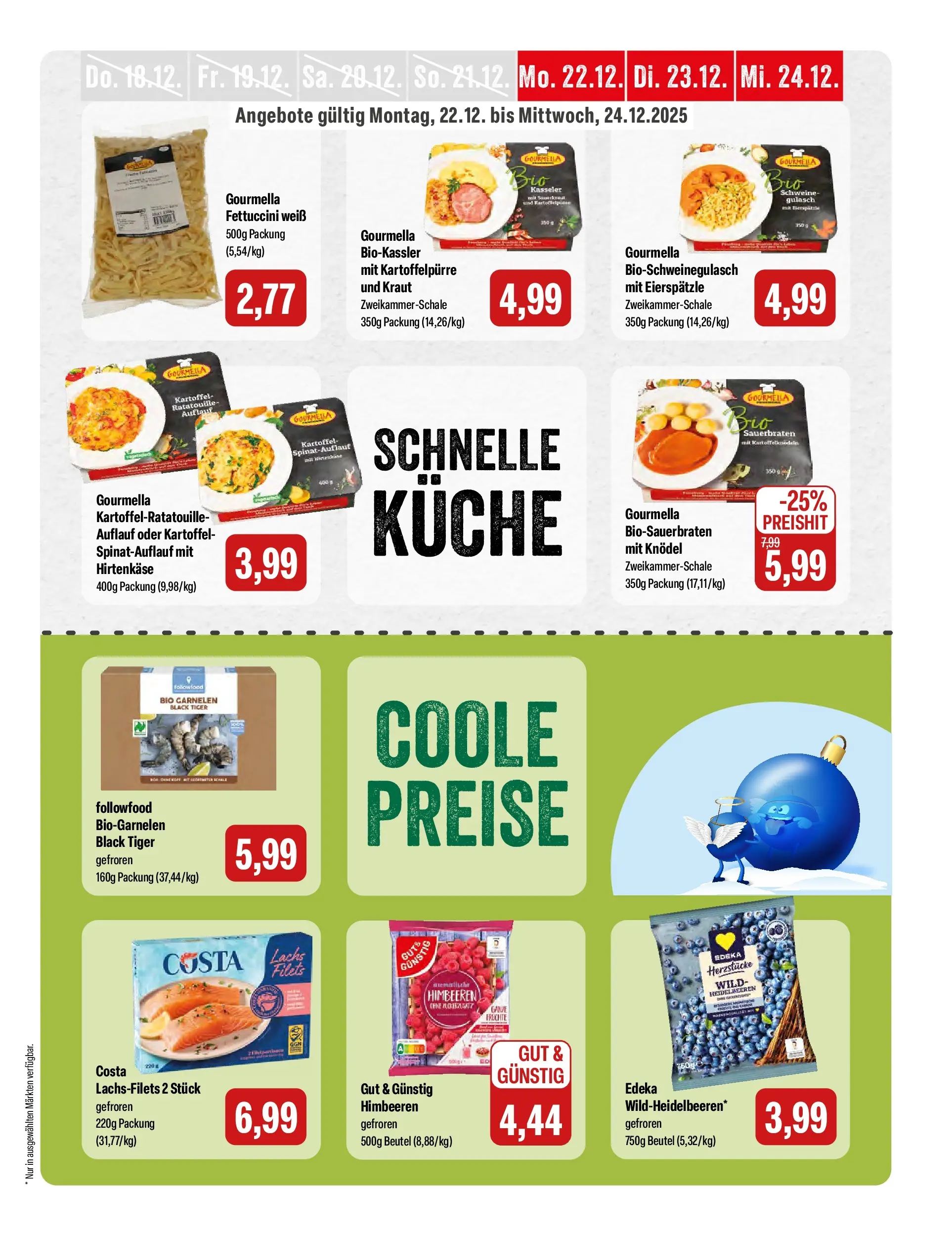 Feneberg Angebote (ab 22.12.2025) zum Blättern | Seite: 13 | Produkte: Himbeeren, Küche, Garnelen, Gulasch