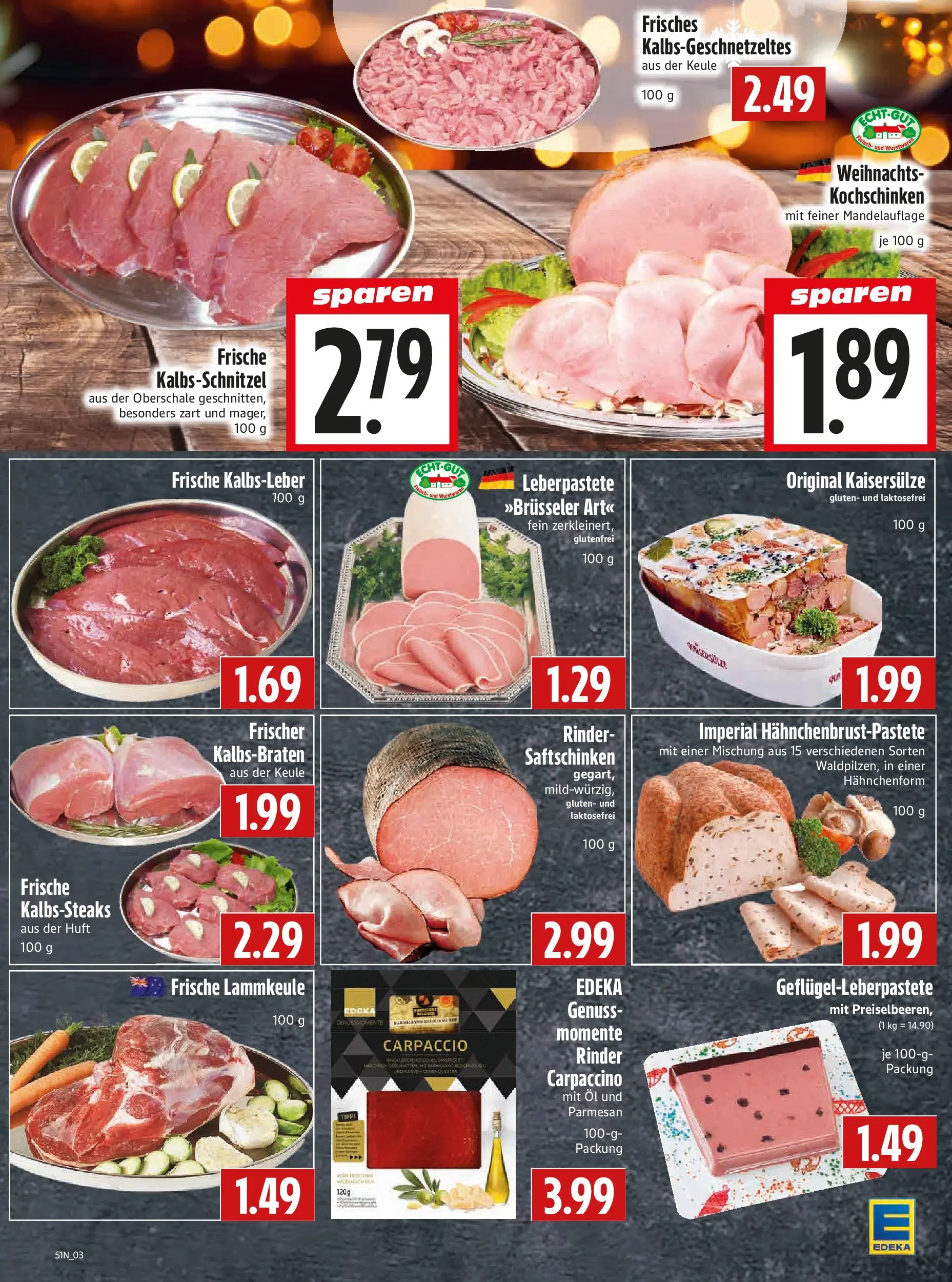 Entdecke - Edeka Hahner: Wochenangebote (ab 14.12.2025) zum Blättern | Seite: 5 | Produkte: Lammkeule, Öl, Kalbsleber