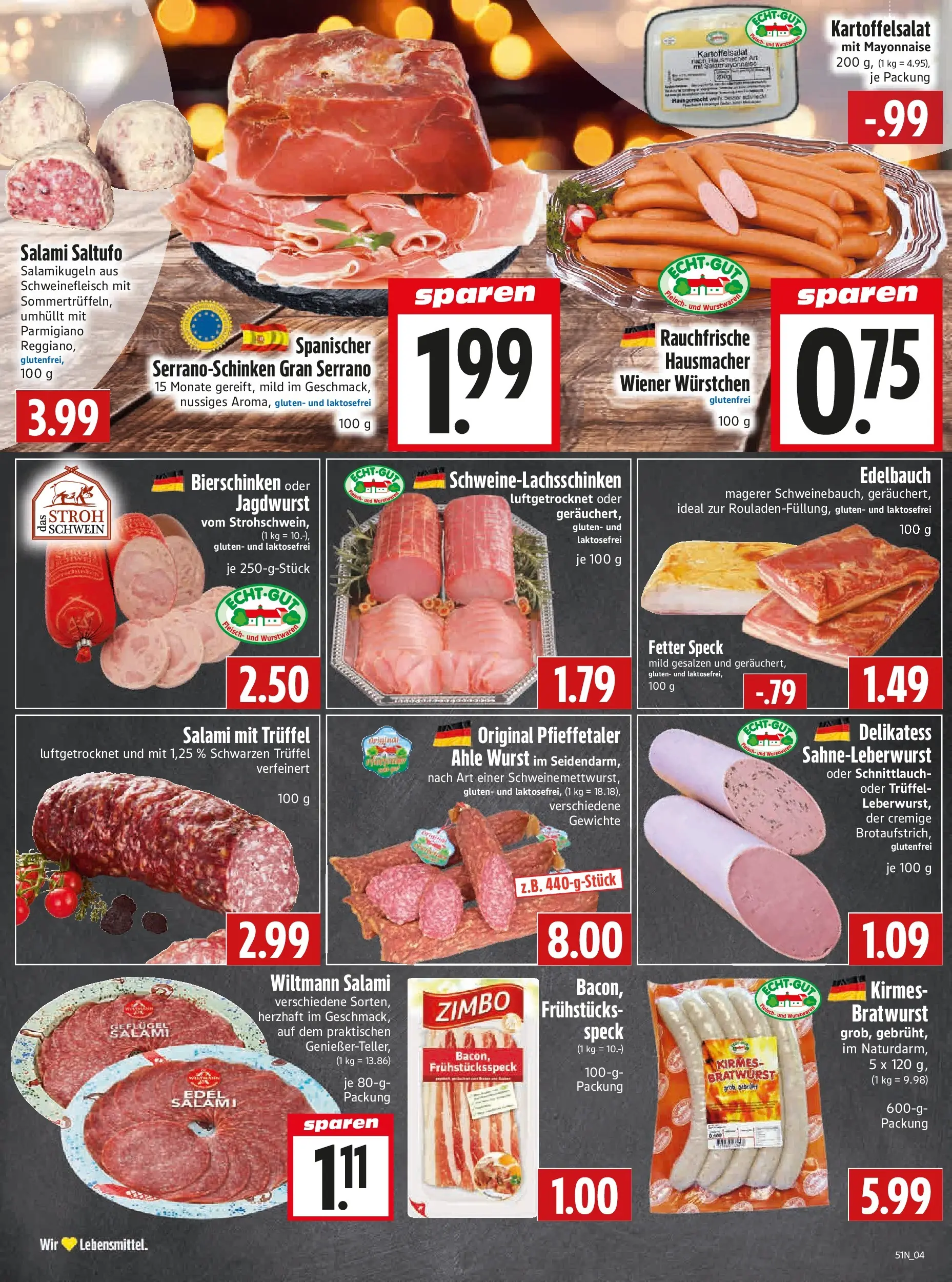 Entdecke - Edeka Hahner: Wochenangebote (ab 14.12.2025) zum Blättern | Seite: 6 | Produkte: Bratwurst, Mayonnaise, Wurst, Fleisch