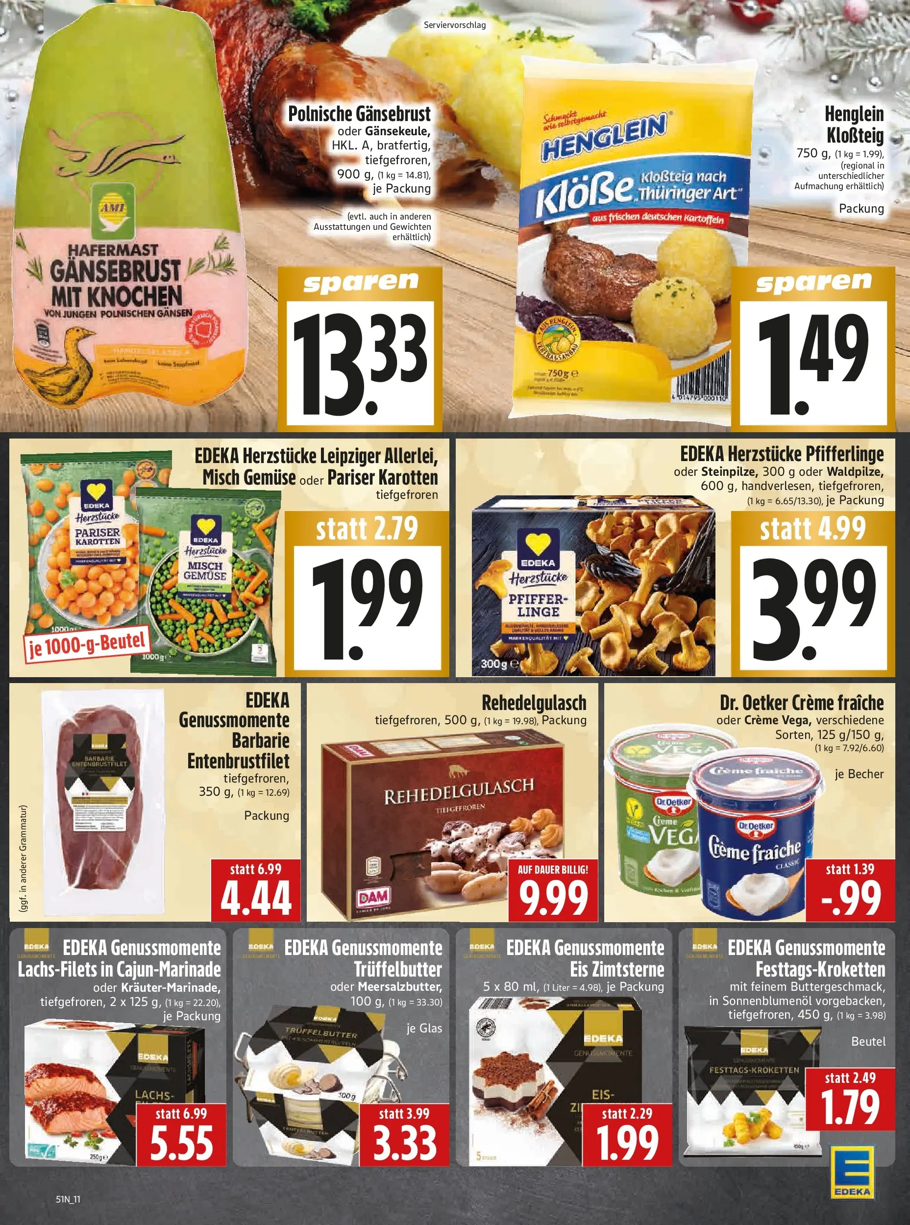 Entdecke - Edeka Hahner: Wochenangebote (ab 14.12.2025) zum Blättern | Seite: 13 | Produkte: Sonnenblumenol, Kartoffeln, Gemüse, Pfifferlinge