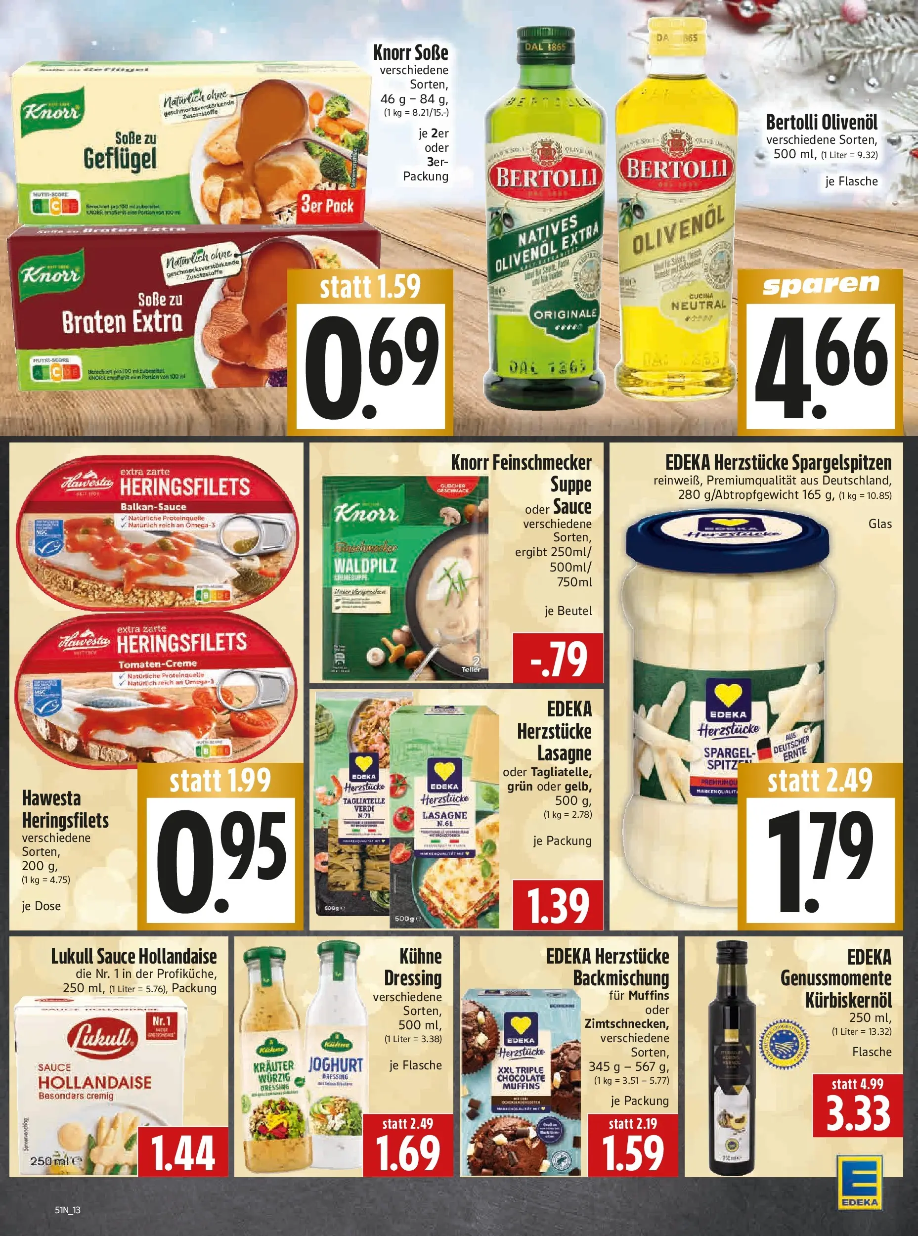 Entdecke - Edeka Hahner: Wochenangebote (ab 14.12.2025) zum Blättern | Seite: 15 | Produkte: Kürbiskernöl, Joghurt, Dressing, Knorr