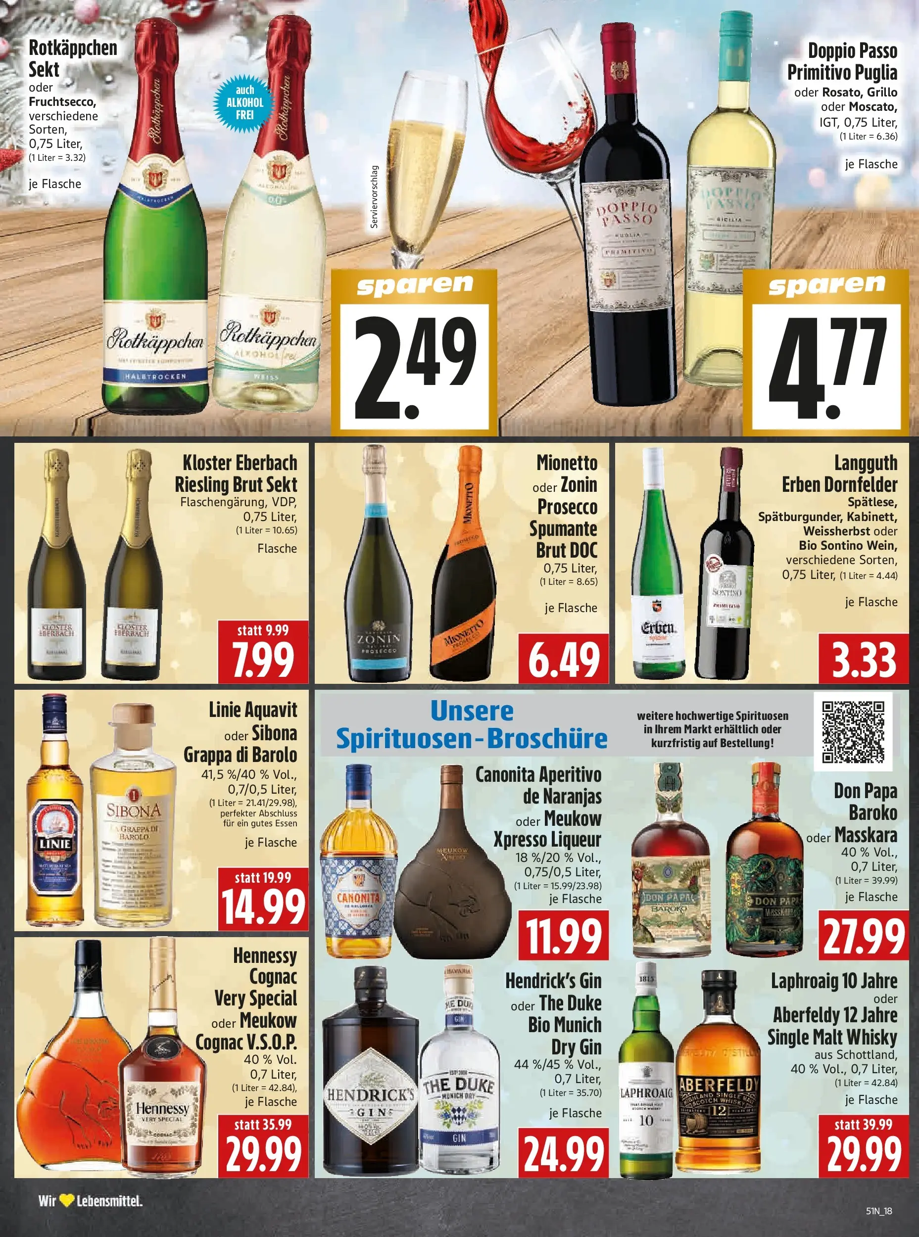 Entdecke - Edeka Hahner: Wochenangebote (ab 14.12.2025) zum Blättern | Seite: 20 | Produkte: Whisky, Prosecco, Doppio Passo, Rotkäppchen
