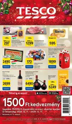 Tesco Hipermarket - Akciós újság  - amely érvényes a következő dátumtól: 11.12.2025