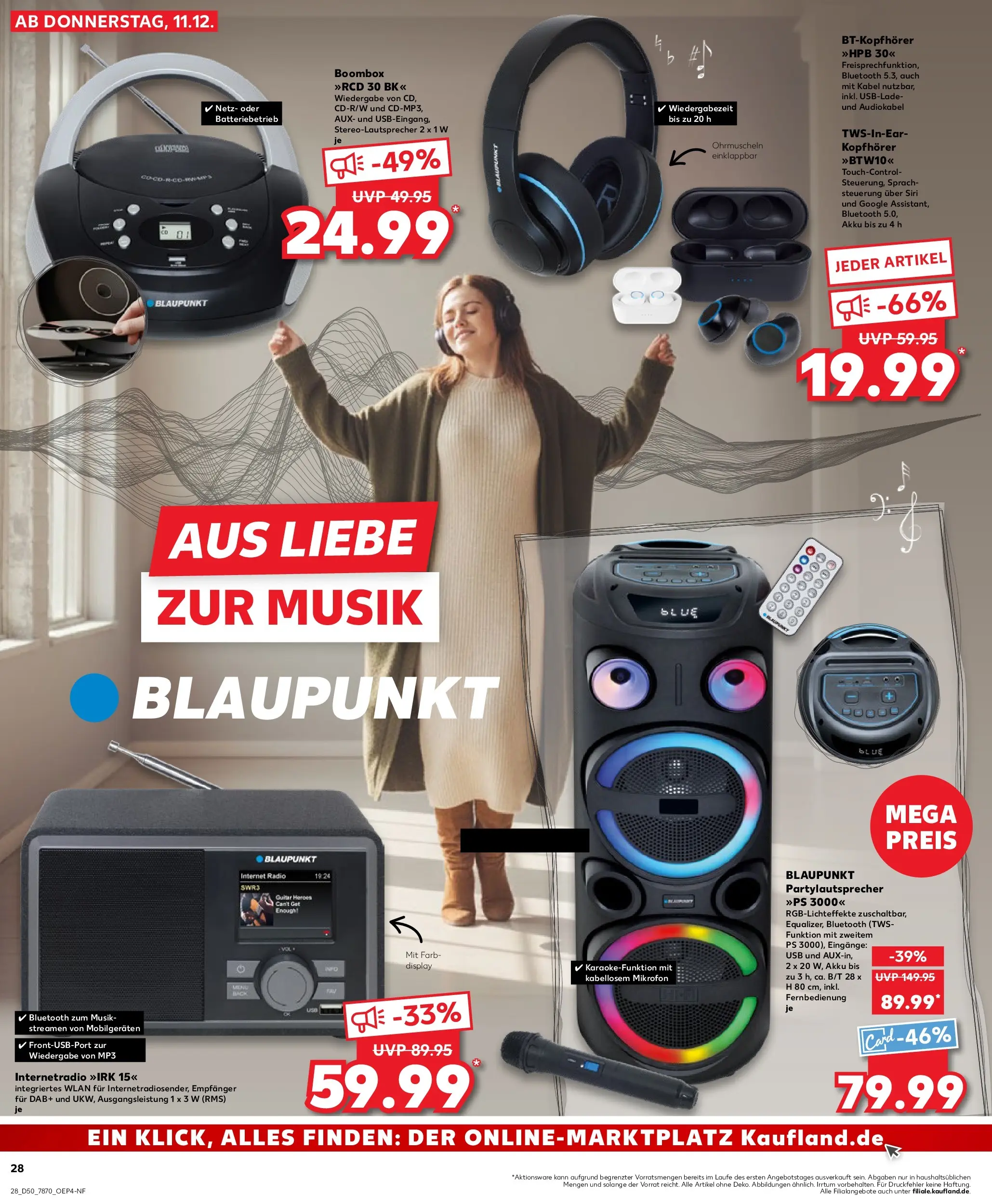 Prospekt Kaufland ab 14.12.2025 » Angebote Online zum Blättern | Seite: 28 | Produkte: Kabel, USB, Radio, Dab+