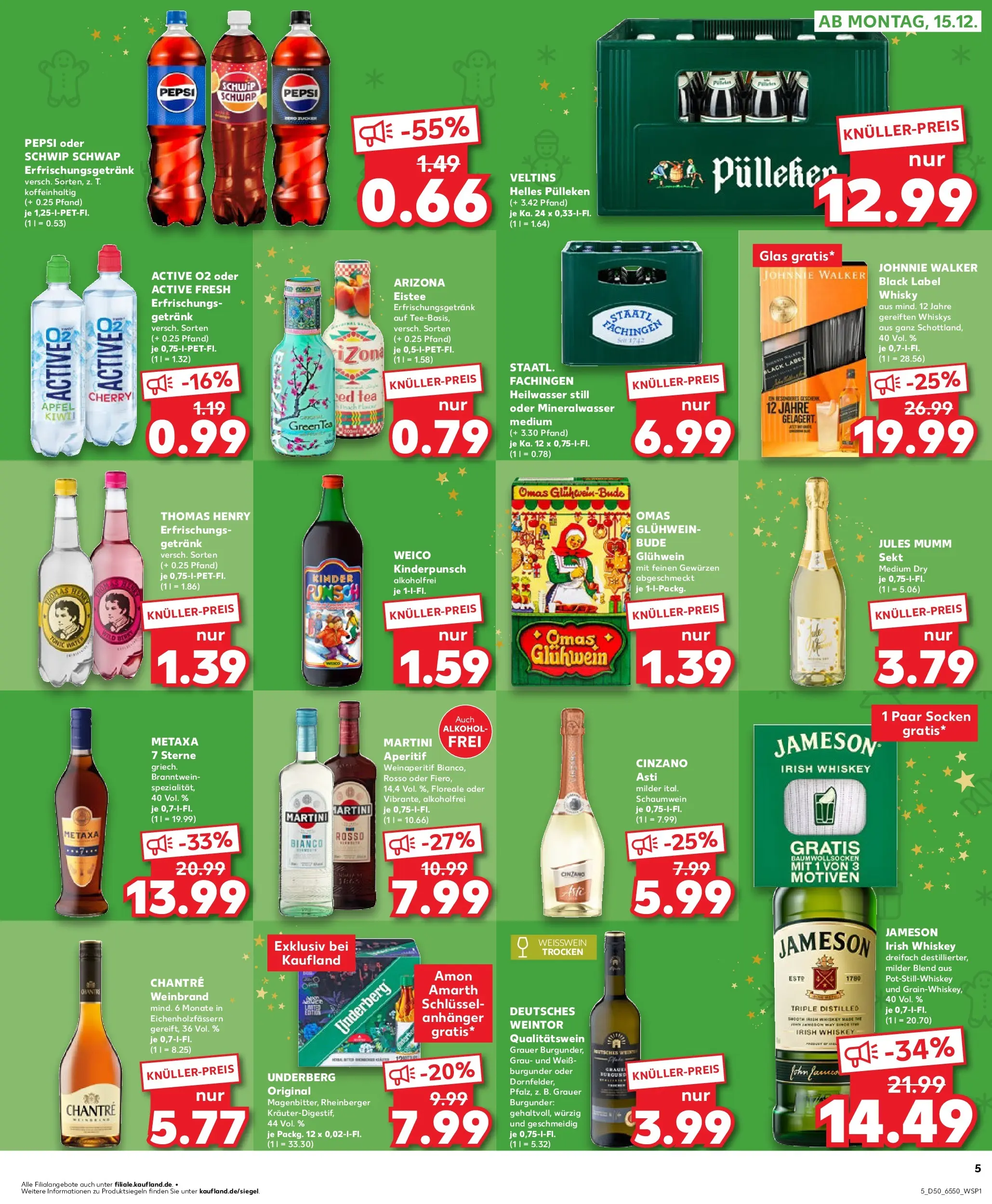 Prospekt Kaufland ab 14.12.2025 » Angebote Online zum Blättern | Seite: 5 | Produkte: Mixer, Äpfel, Pepsi, Johnnie walker