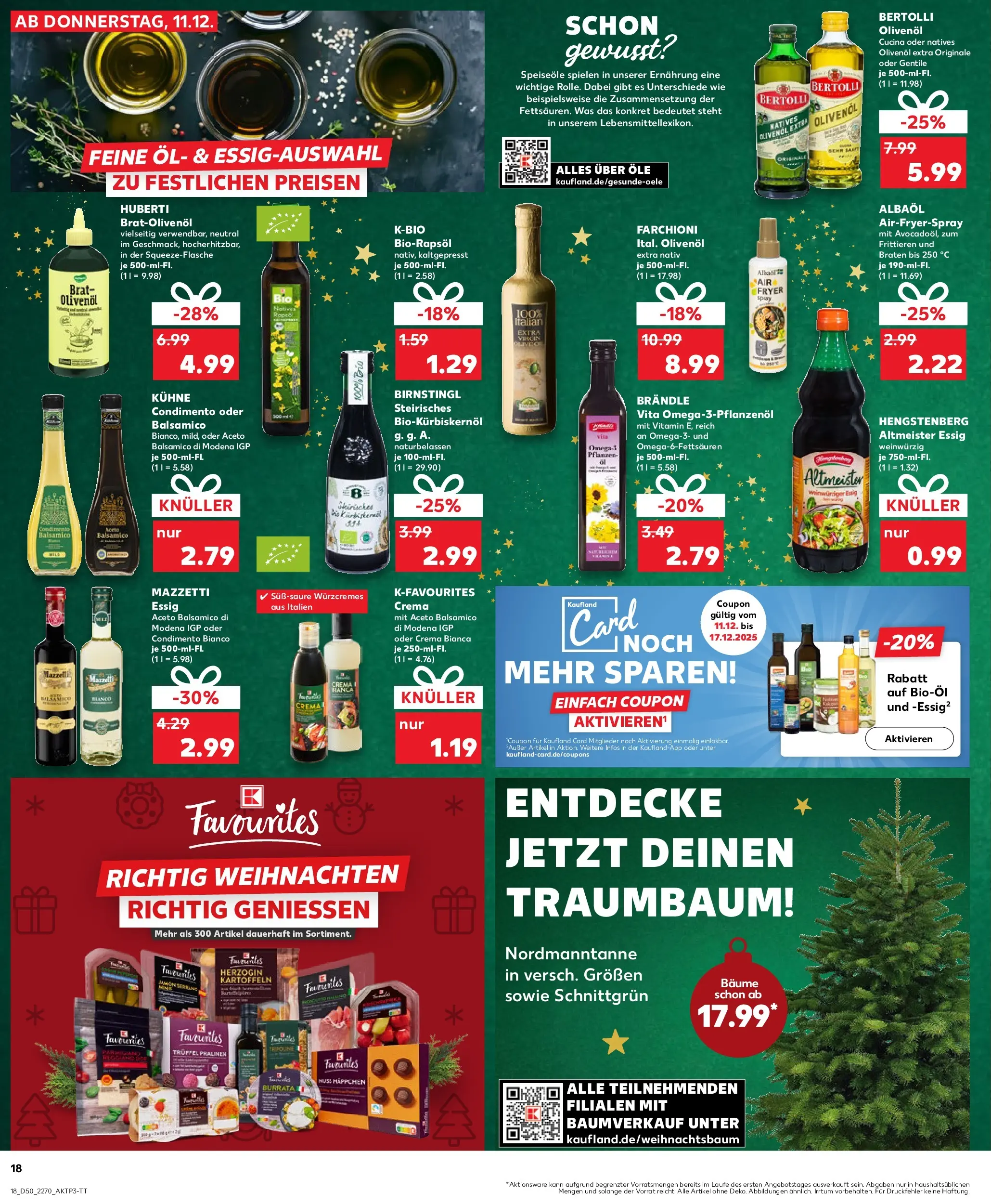 Prospekt Kaufland ab 14.12.2025 » Angebote Online zum Blättern | Seite: 18 | Produkte: Balsamico, Essig, Olivenol, Burrata