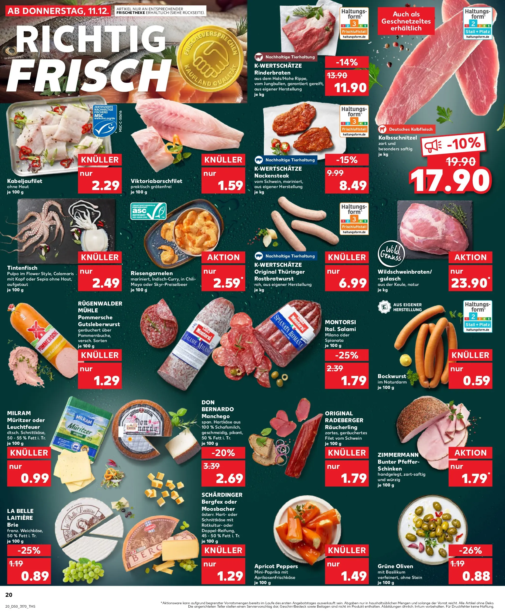 Prospekt Kaufland ab 14.12.2025 » Angebote Online zum Blättern | Seite: 20 | Produkte: Gulasch, Pfeffer, Chili, Steak