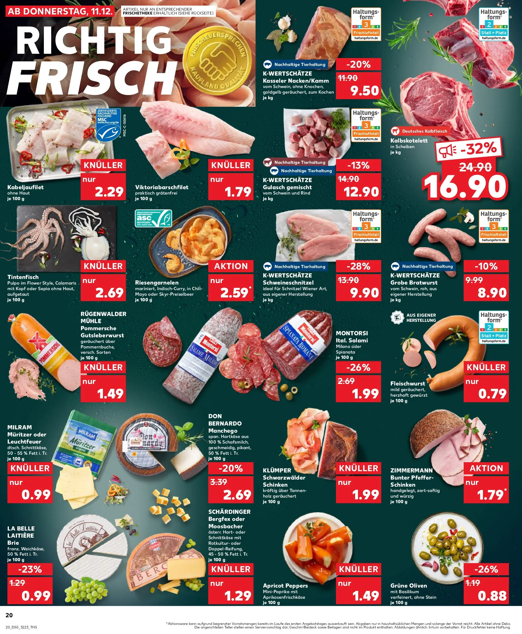 Prospekt Kaufland ab 14.12.2025 » Angebote Online zum Blättern | Seite: 20 | Produkte: Milram, Gulasch, Chili, Schinken
