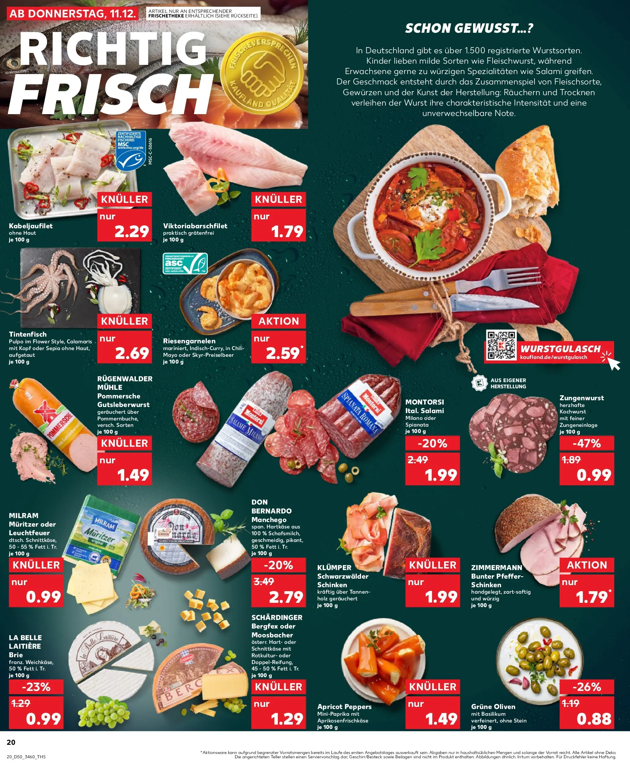 Prospekt Kaufland ab 14.12.2025 » Angebote Online zum Blättern | Seite: 20 | Produkte: Mühle, Pfeffer, Wurst, Schinken