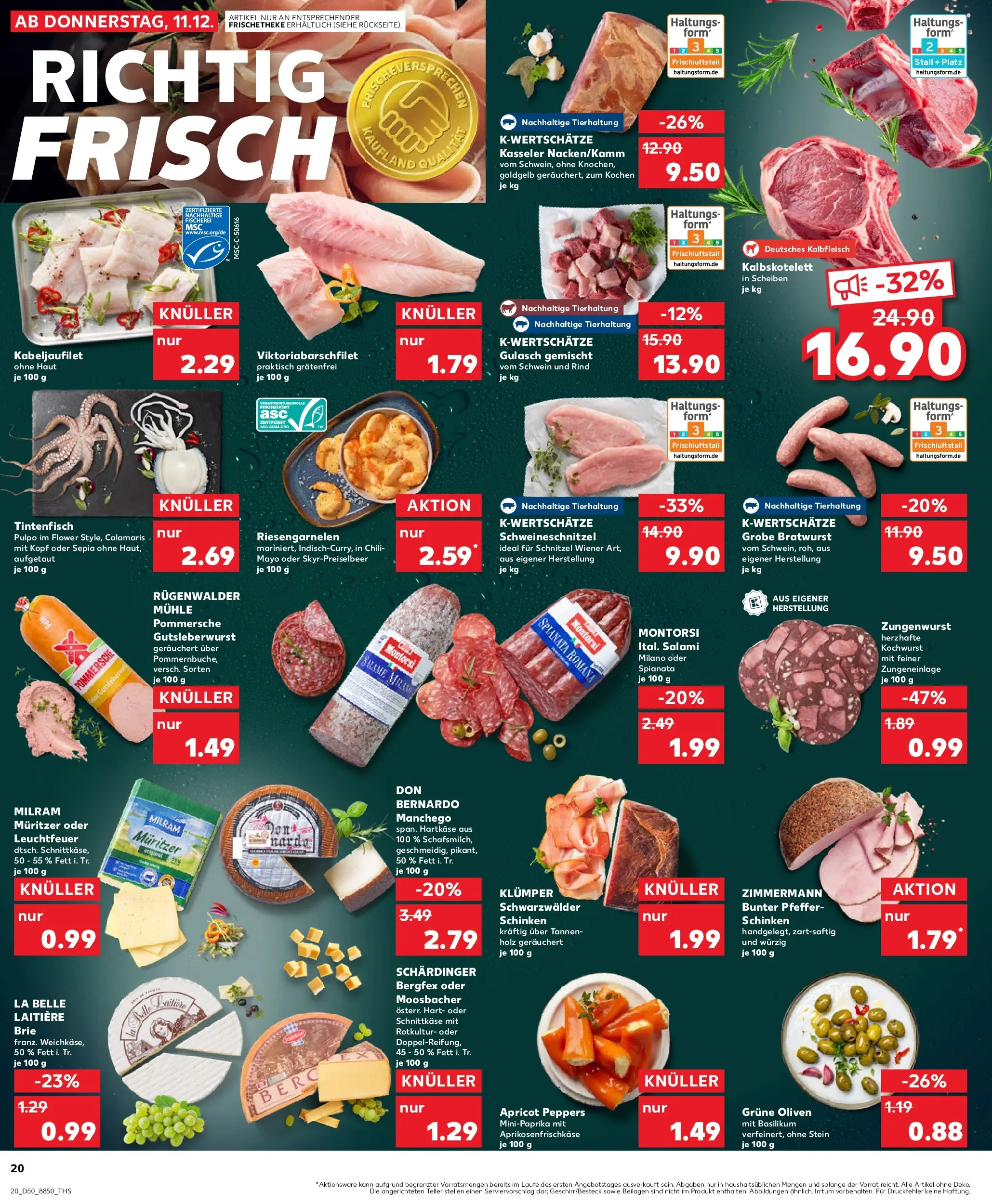 Prospekt Kaufland ab 14.12.2025 » Angebote Online zum Blättern | Seite: 20 | Produkte: Bratwurst, Schnitzel, Pfeffer, Chili