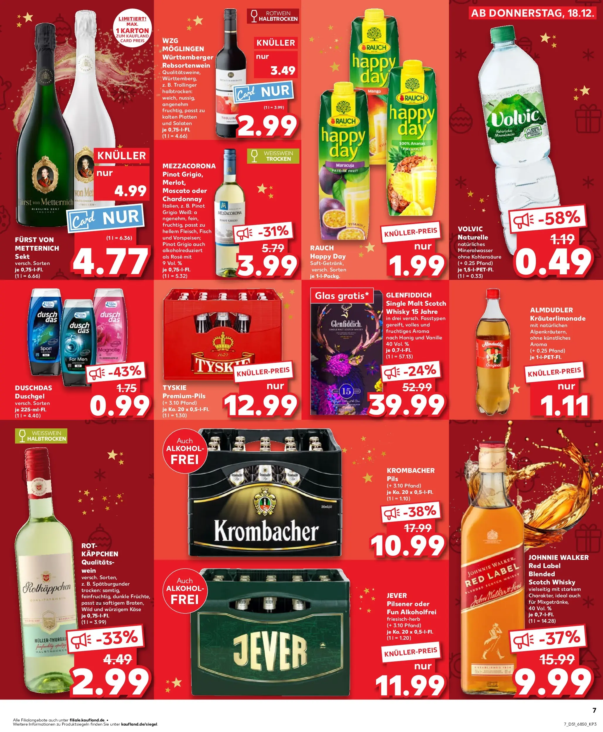Prospekt Kaufland ab 17.12.2025 » Angebote Online zum Blättern | Seite: 7 | Produkte: Duschgel, Mango, Shower Gel, Rotkäppchen