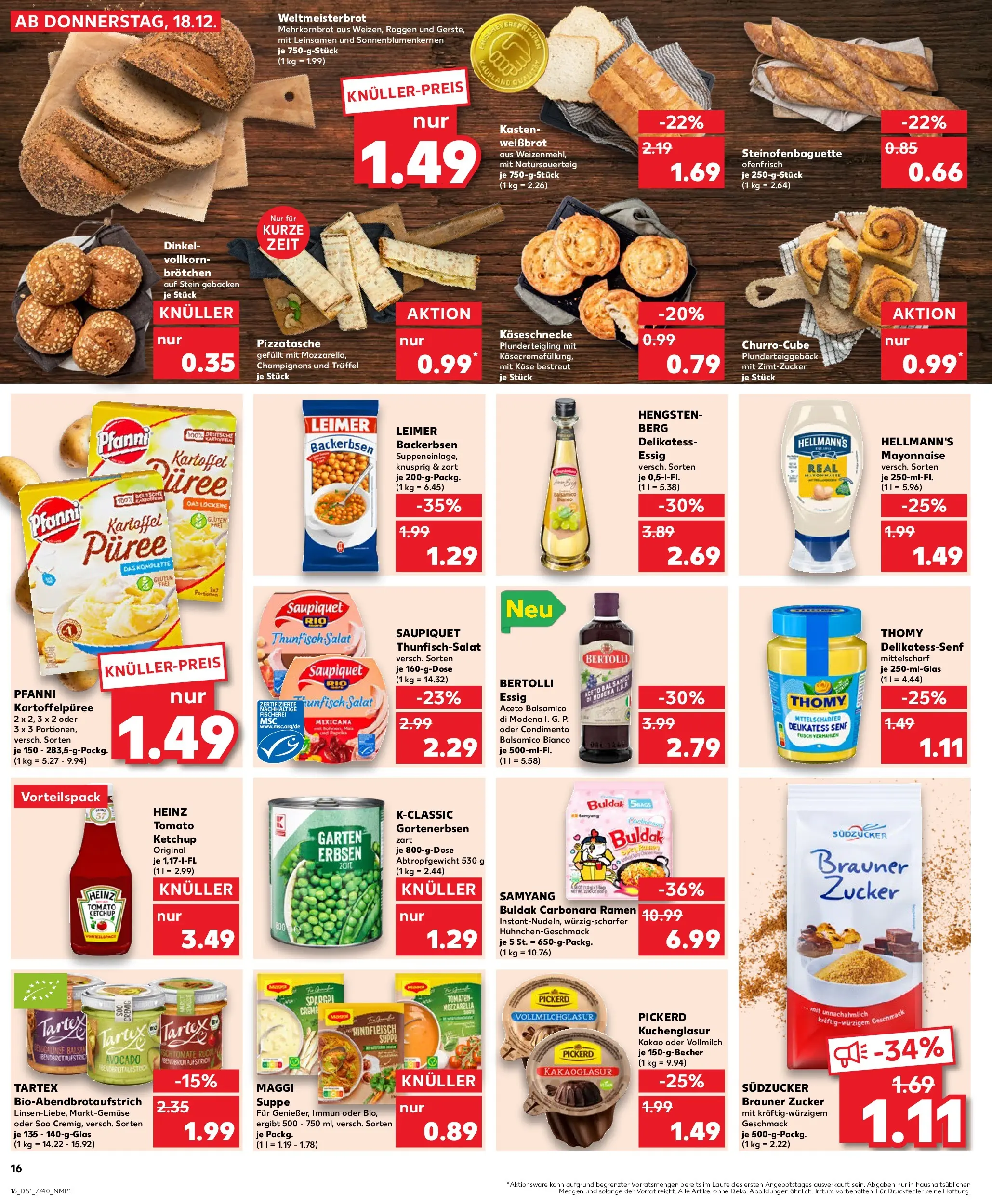 Prospekt Kaufland ab 17.12.2025 » Angebote Online zum Blättern | Seite: 16 | Produkte: Maggi, Balsamico, Spargel, Maggi suppe