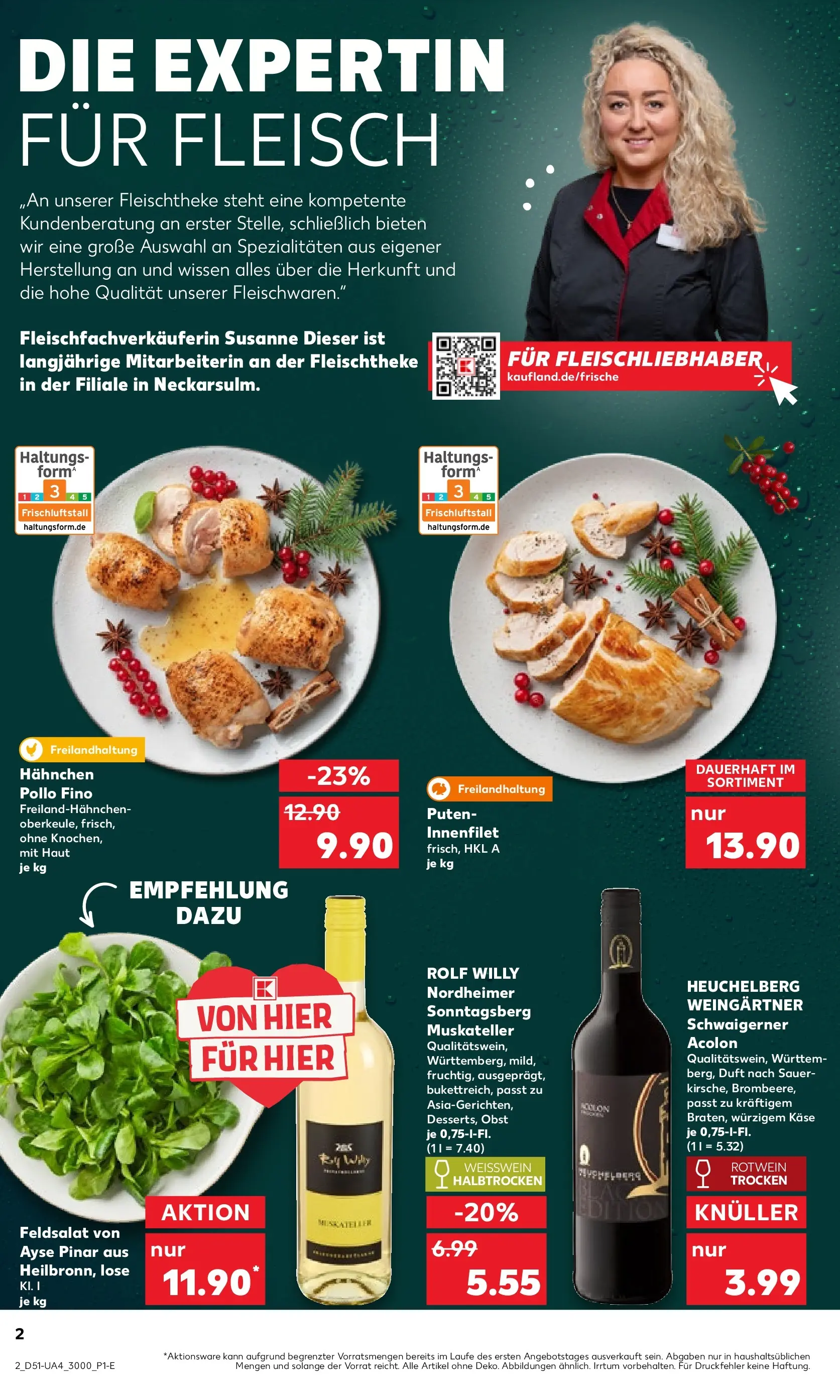 Prospekt Kaufland ab 18.12.2025 » Angebote Online zum Blättern | Seite: 40 | Produkte: Hahnchen, Rotwein, Rotwein trocken, Obst