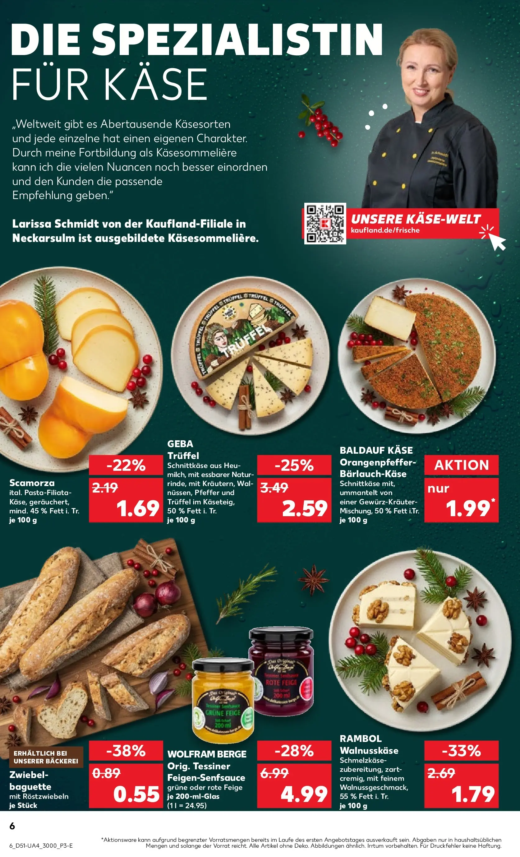 Prospekt Kaufland ab 18.12.2025 » Angebote Online zum Blättern | Seite: 44 | Produkte: Bäckerei, Käse, Baguette, Pfeffer