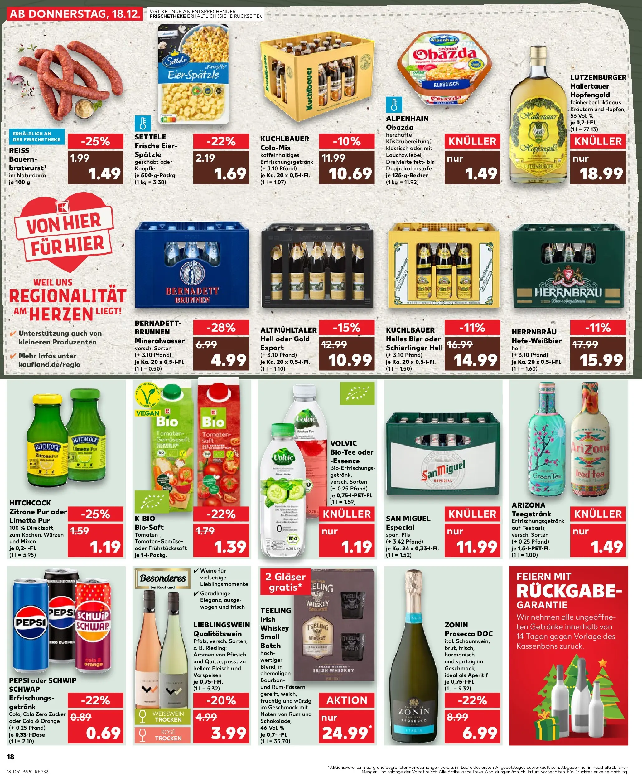 Prospekt Kaufland ab 18.12.2025 » Angebote Online zum Blättern | Seite: 18 | Produkte: Eier, Likör, Tomaten, Zitrone