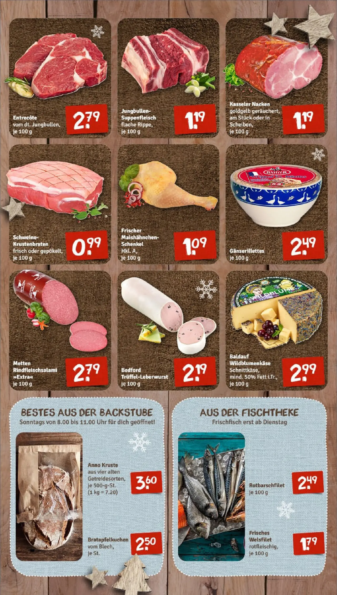 REWE Prospekt ab 15.12.2025 zum Blättern » Angebote | Seite: 11 | Produkte: Entrecote, Apple, Suppenfleisch, Uhr