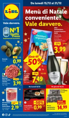 Anteprima del volantino Volantino Lidl valido a partire dal 15.12.2025 Anteprima del volantino Volantino Lidl valido a partire dal 15.12.2025