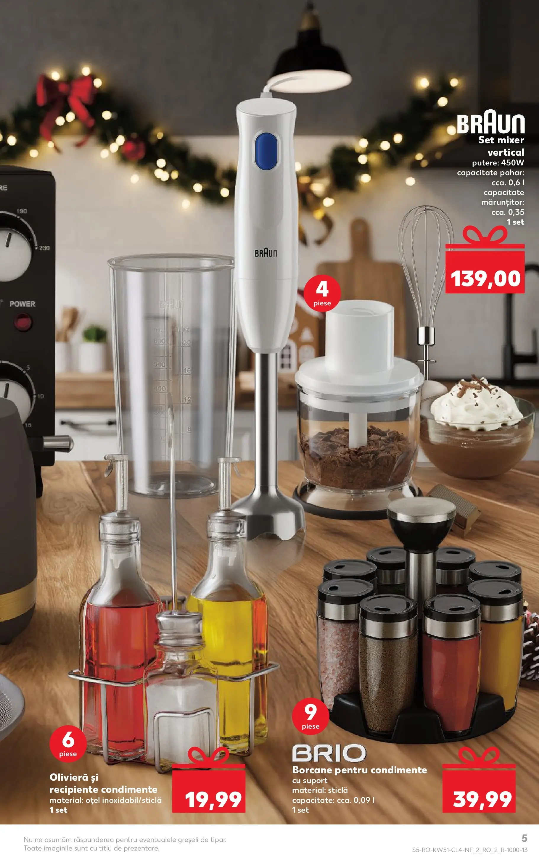 Catalog Kaufland - Timișoara 17.12.2025 - Revista si Oferta | Pagină: 5 | Produse: Blender, Mixer, Recipiente, Condimente