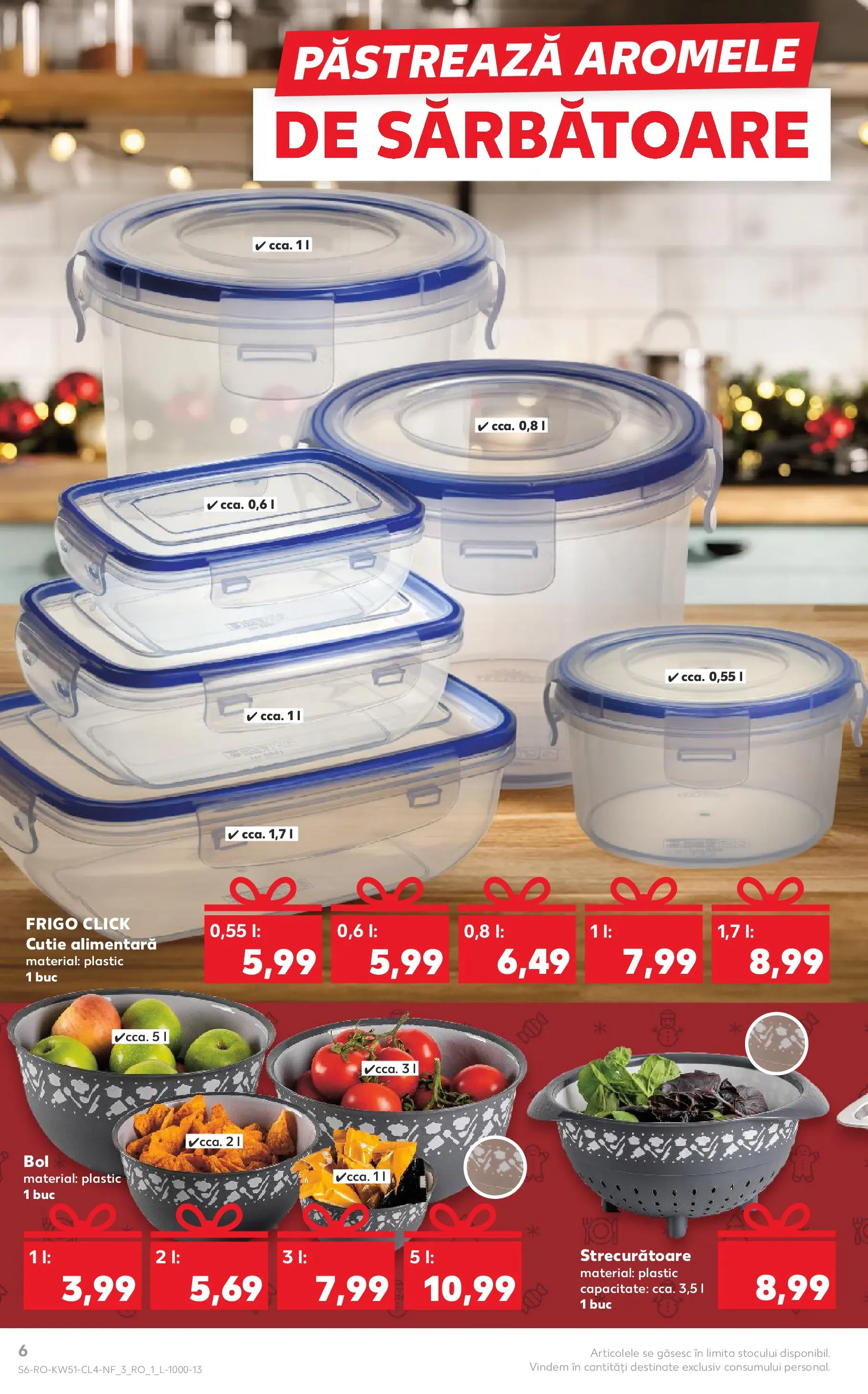 Catalog Kaufland - Timișoara 17.12.2025 - Revista si Oferta | Pagină: 6 | Produse: Bol, Cutie