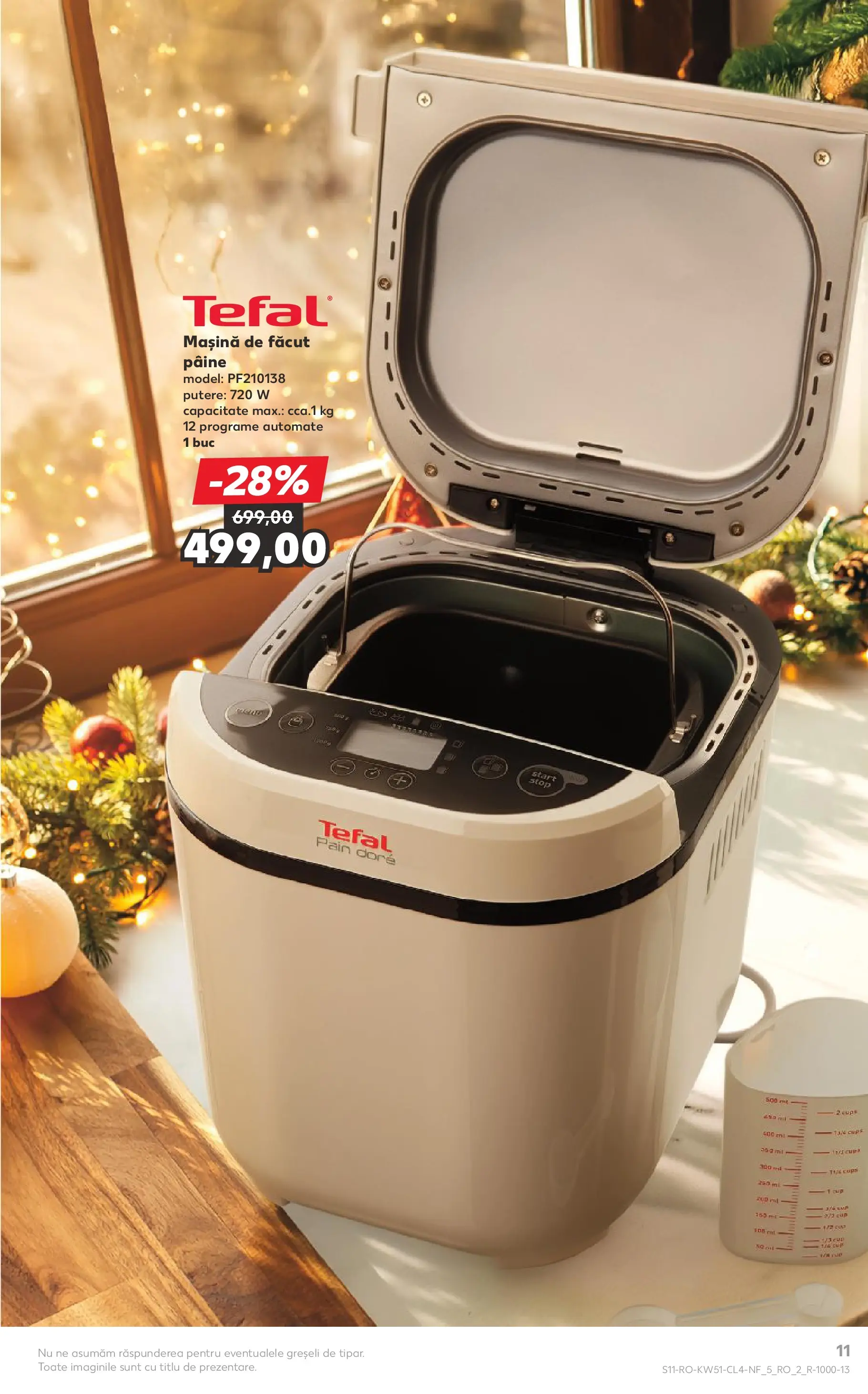 Catalog Kaufland - Timișoara 17.12.2025 - Revista si Oferta | Pagină: 11 | Produse: Mașină De Făcut Pâine, Pâine