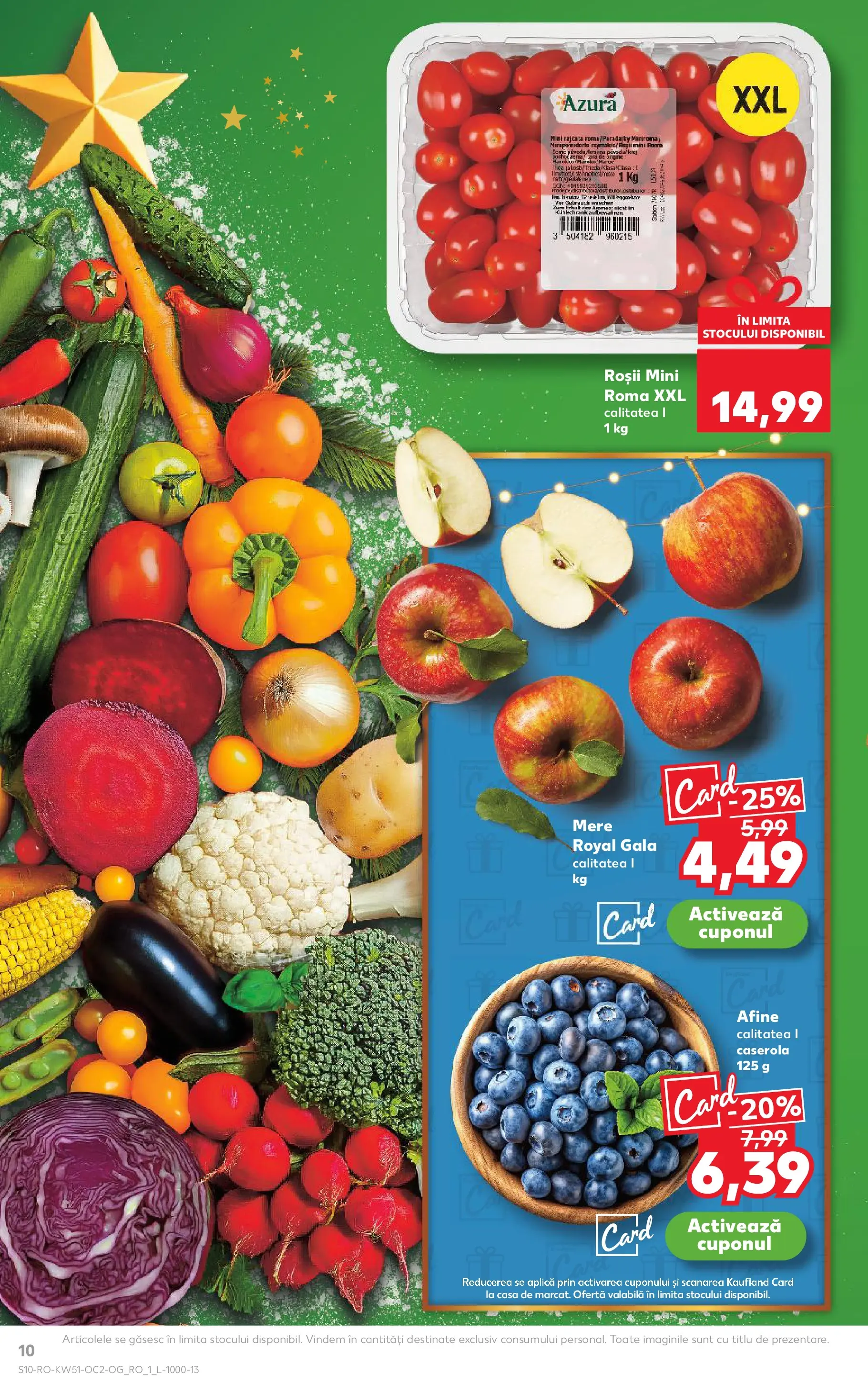 Catalog Kaufland - Zalau 17.12.2025 - Revista si Oferta | Pagină: 10 | Produse: Afine, Mere, Roșii