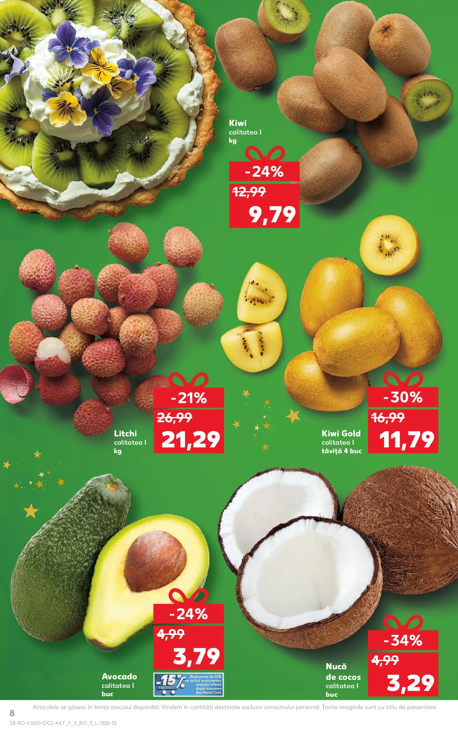 Catalog Kaufland - Pitești 17.12.2025 - Revista si Oferta | Pagină: 8 | Produse: Kiwi, Avocado