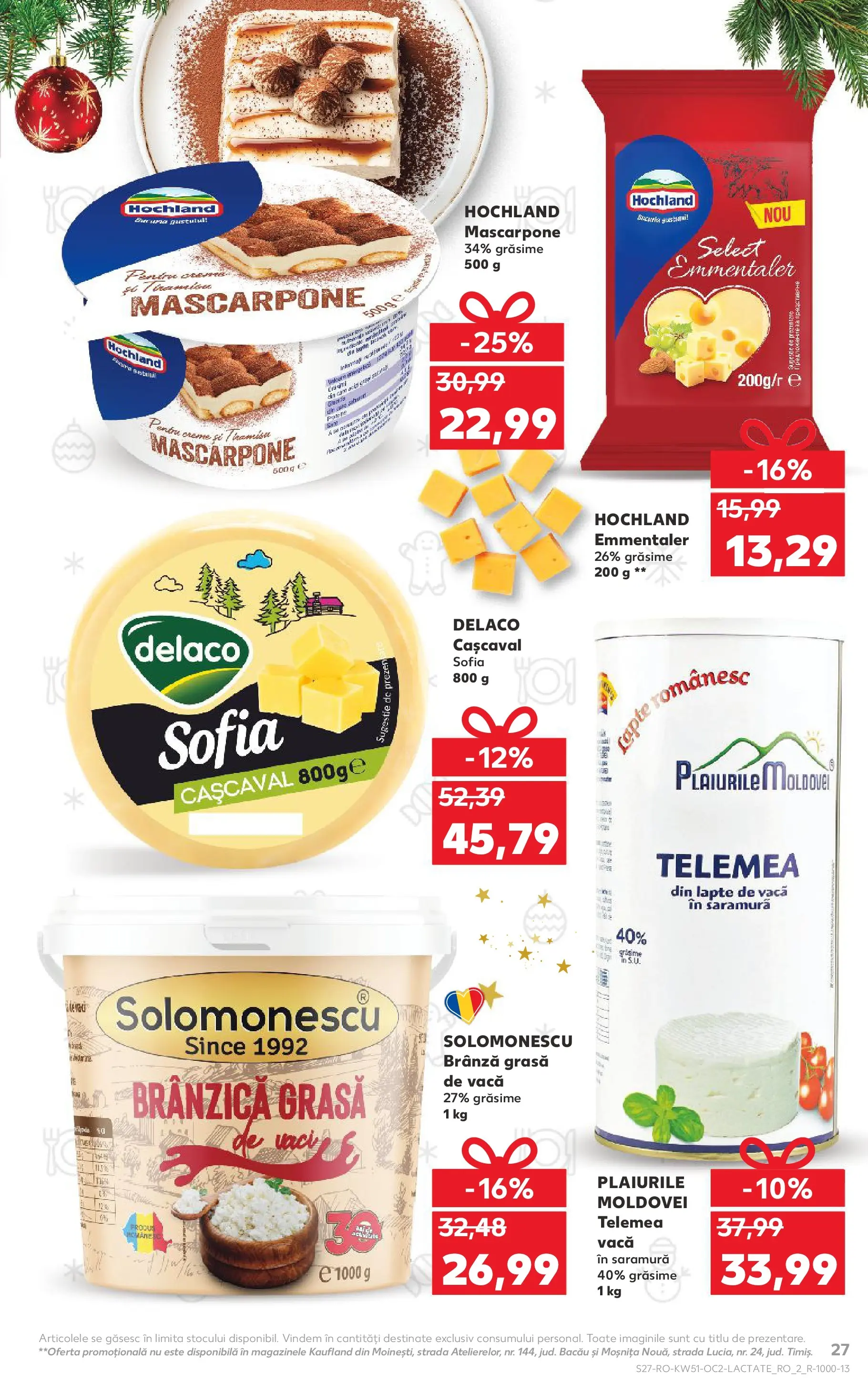 Catalog Kaufland - Zalau 17.12.2025 - Revista si Oferta | Pagină: 27 | Produse: Light Kedi Konservesi, Cașcaval, Lapte, Mascarpone