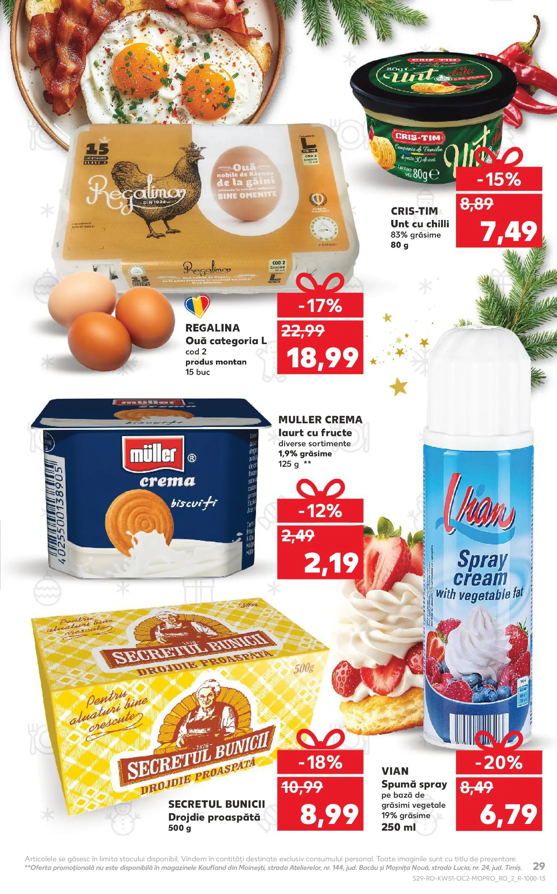 Catalog Kaufland - Zalau 17.12.2025 - Revista si Oferta | Pagină: 29 | Produse: Unt, Ouă, Biscuiți, Sare