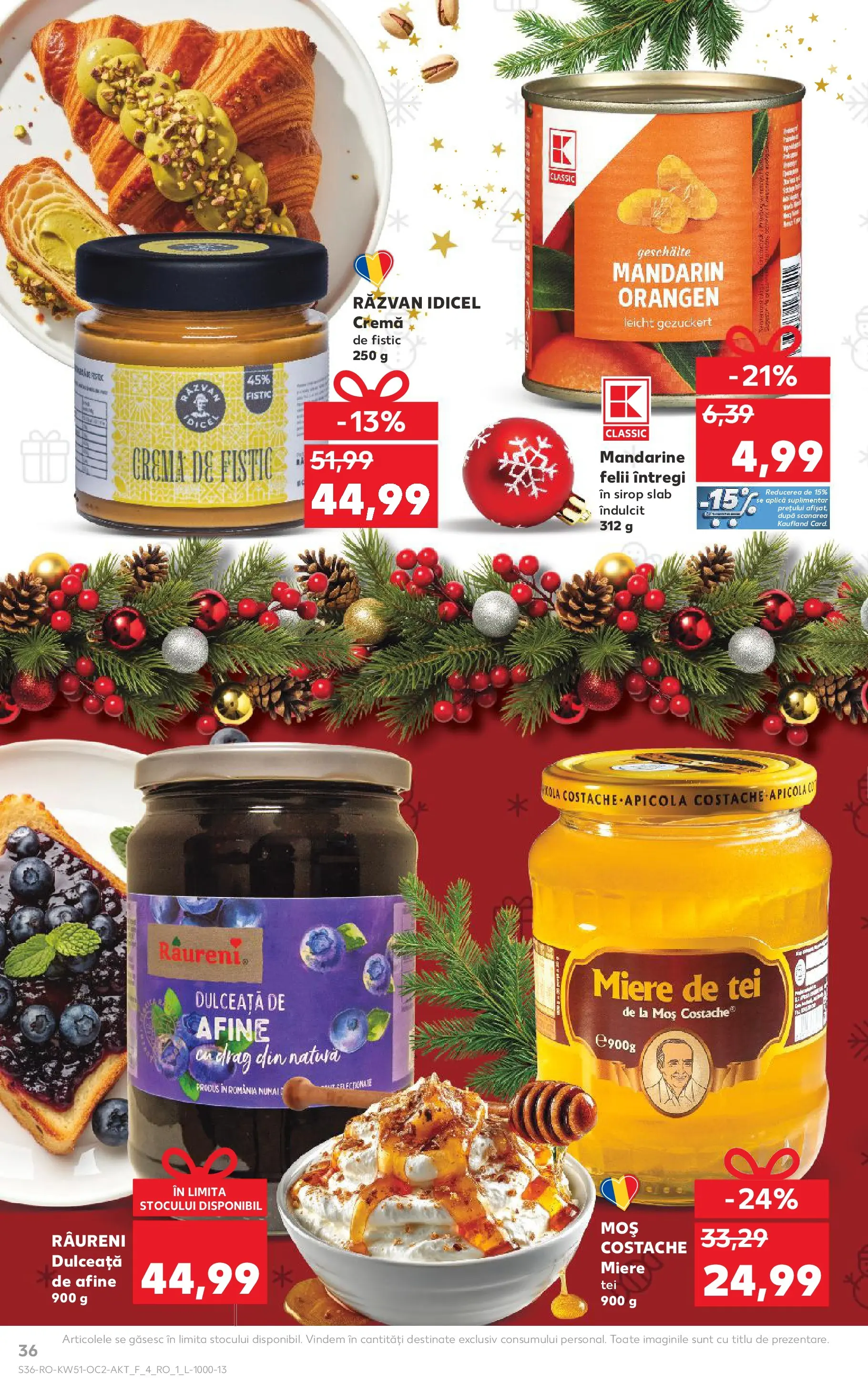 Catalog Kaufland - Zalau 17.12.2025 - Revista si Oferta | Pagină: 36 | Produse: Afine, Cremă, Fistic, Mandarine