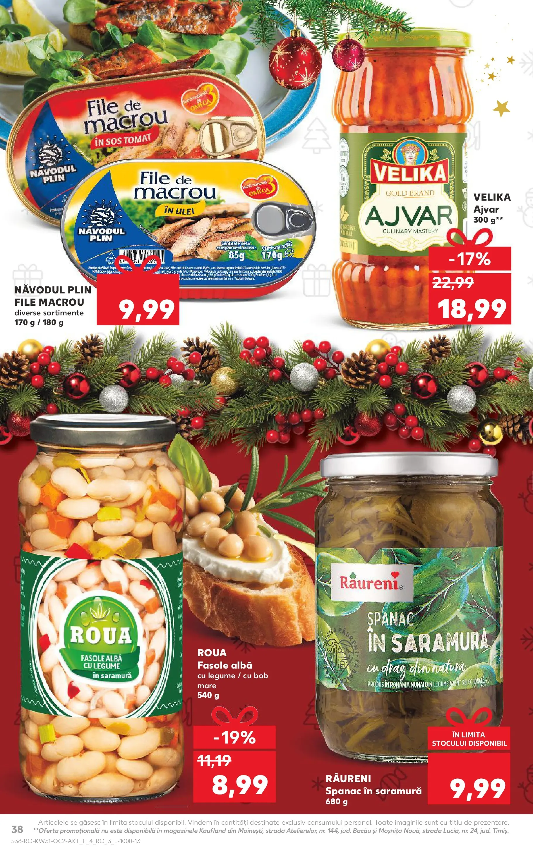 Catalog Kaufland - Zalau 17.12.2025 - Revista si Oferta | Pagină: 38 | Produse: Chaussures de ski, Ulei, Fasole albă, Sos