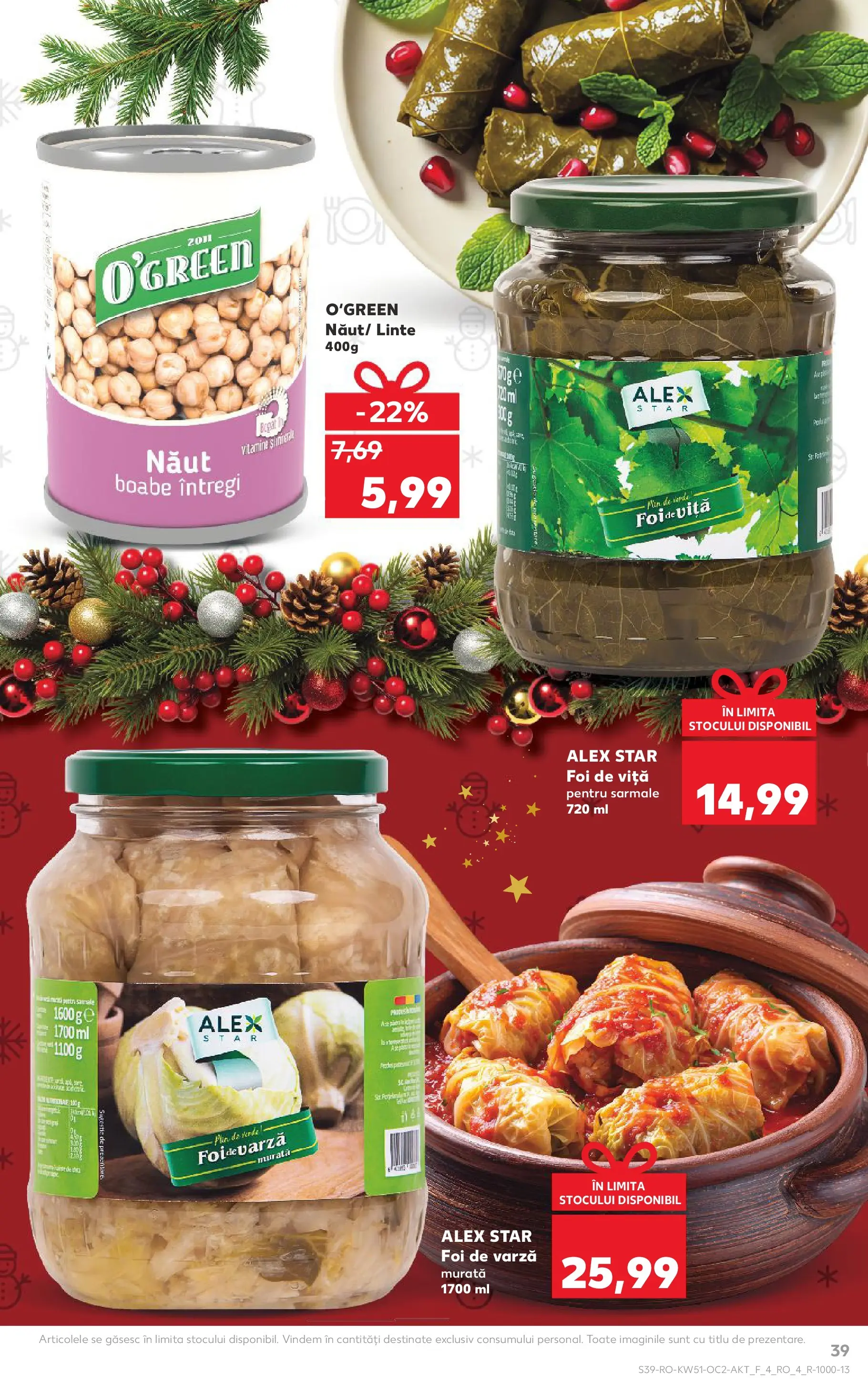 Catalog Kaufland - Zalau 17.12.2025 - Revista si Oferta | Pagină: 39 | Produse: Varză