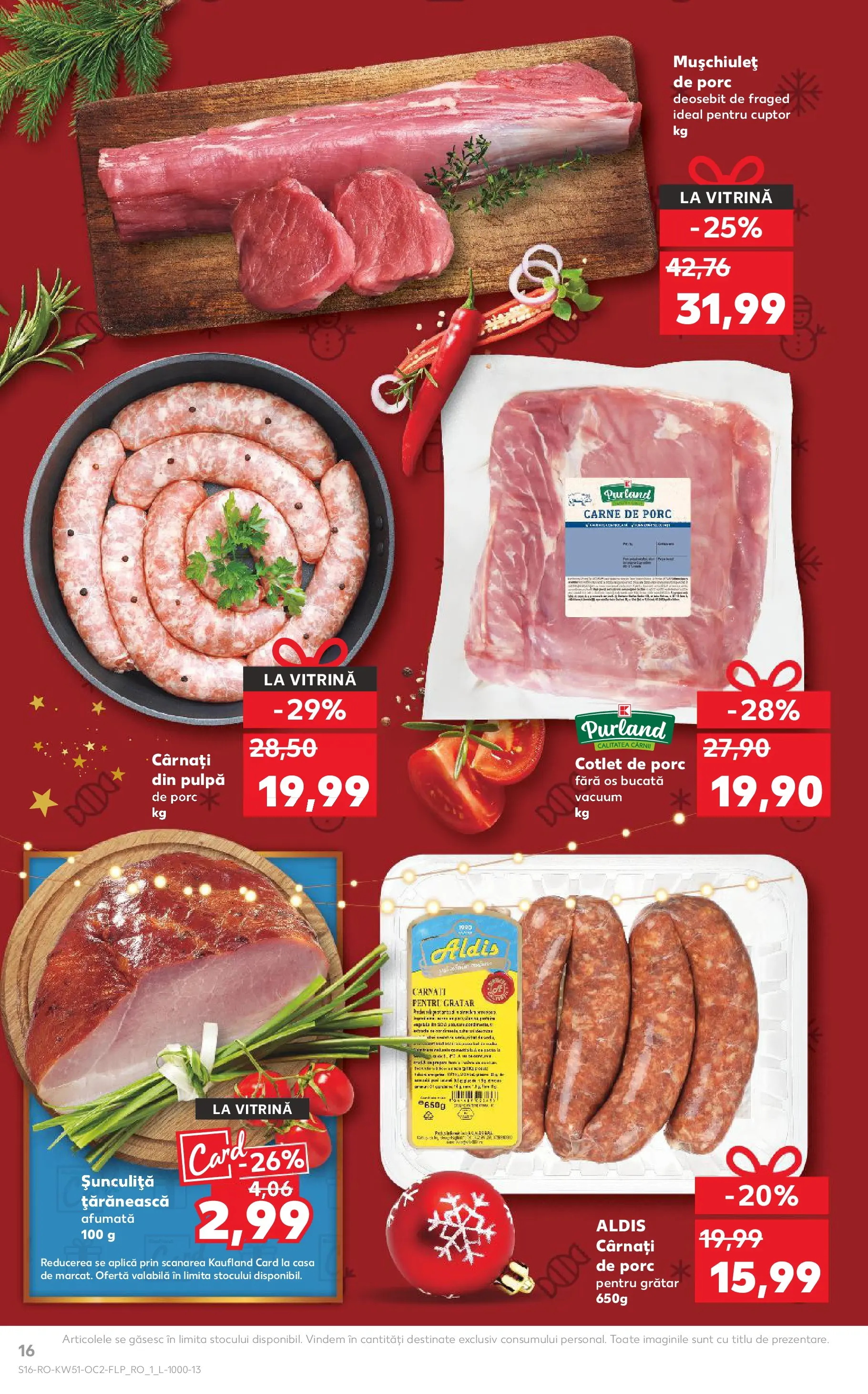 Catalog Kaufland - Bârlad 17.12.2025 - Revista si Oferta | Pagină: 16 | Produse: Lait de coco, Grătar, Vitrină, Carne De Porc