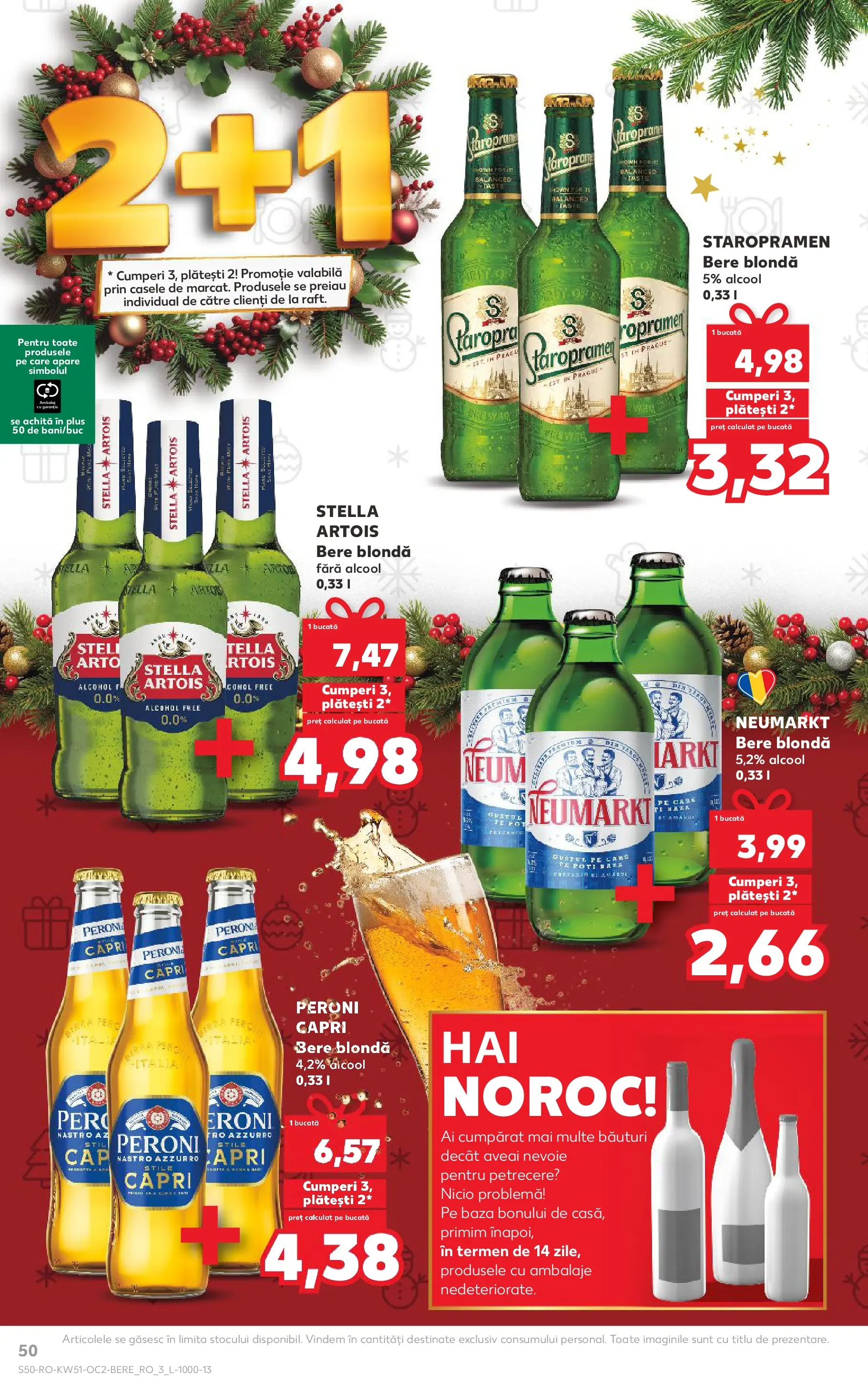 Catalog Kaufland - Zalau 17.12.2025 - Revista si Oferta | Pagină: 50 | Produse: Bere
