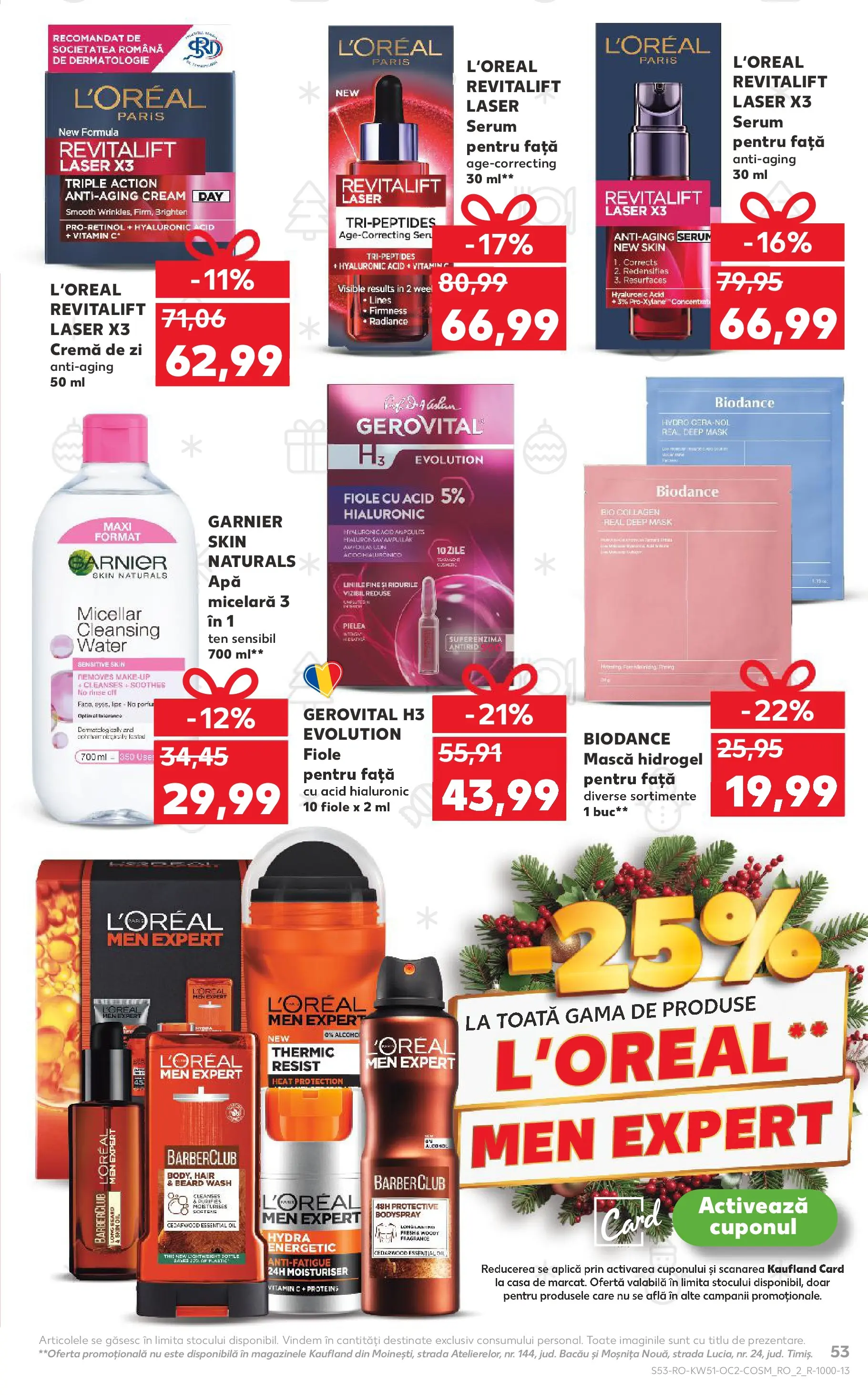 Catalog Kaufland - Zalau 17.12.2025 - Revista si Oferta | Pagină: 53 | Produse: Serum, Cremă de zi, Apă micelară, Apă