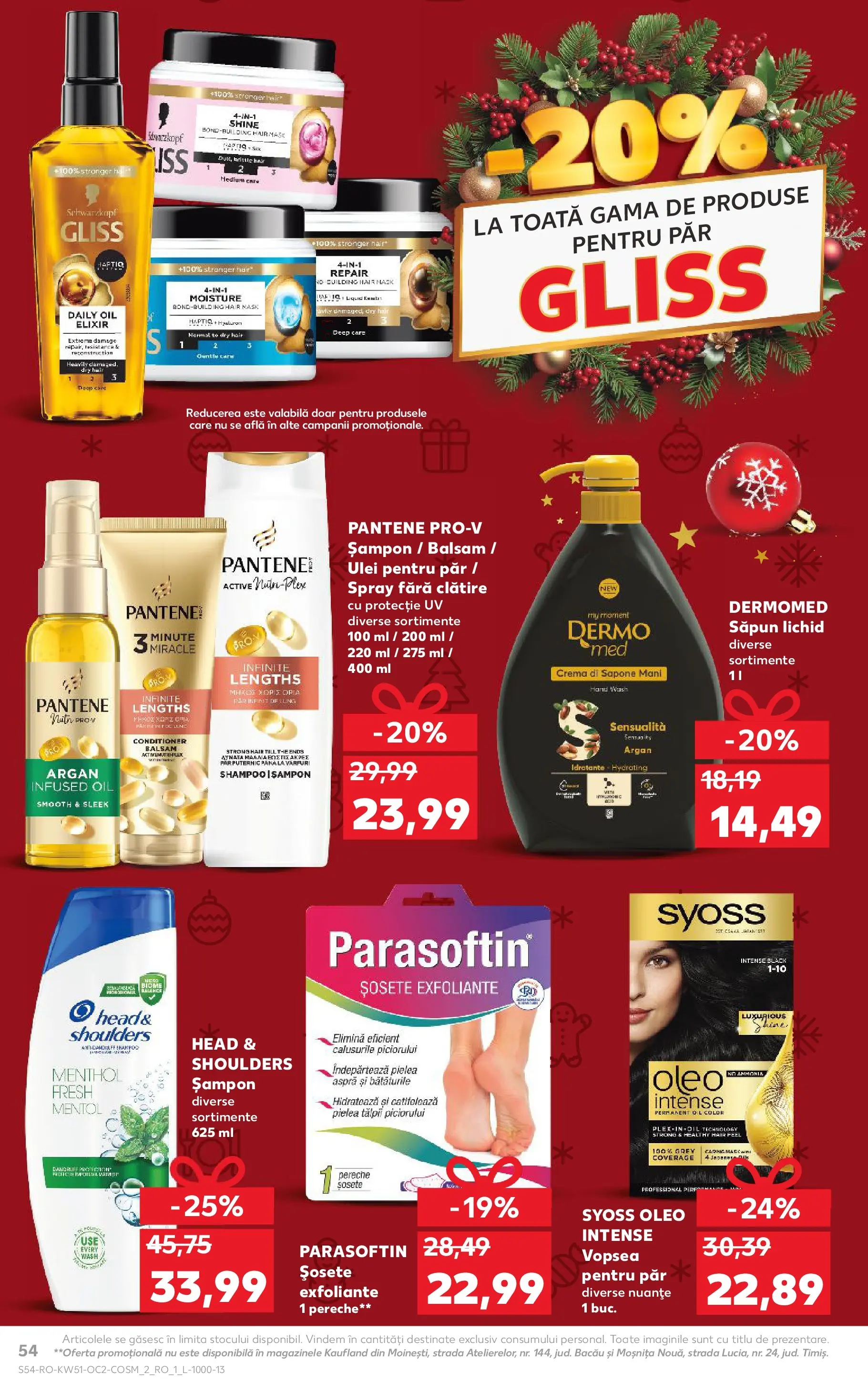 Catalog Kaufland - Domnesti 17.12.2025 - Revista si Oferta | Pagină: 54 | Produse: Elixir, Vopsea, Ulei, Șosete