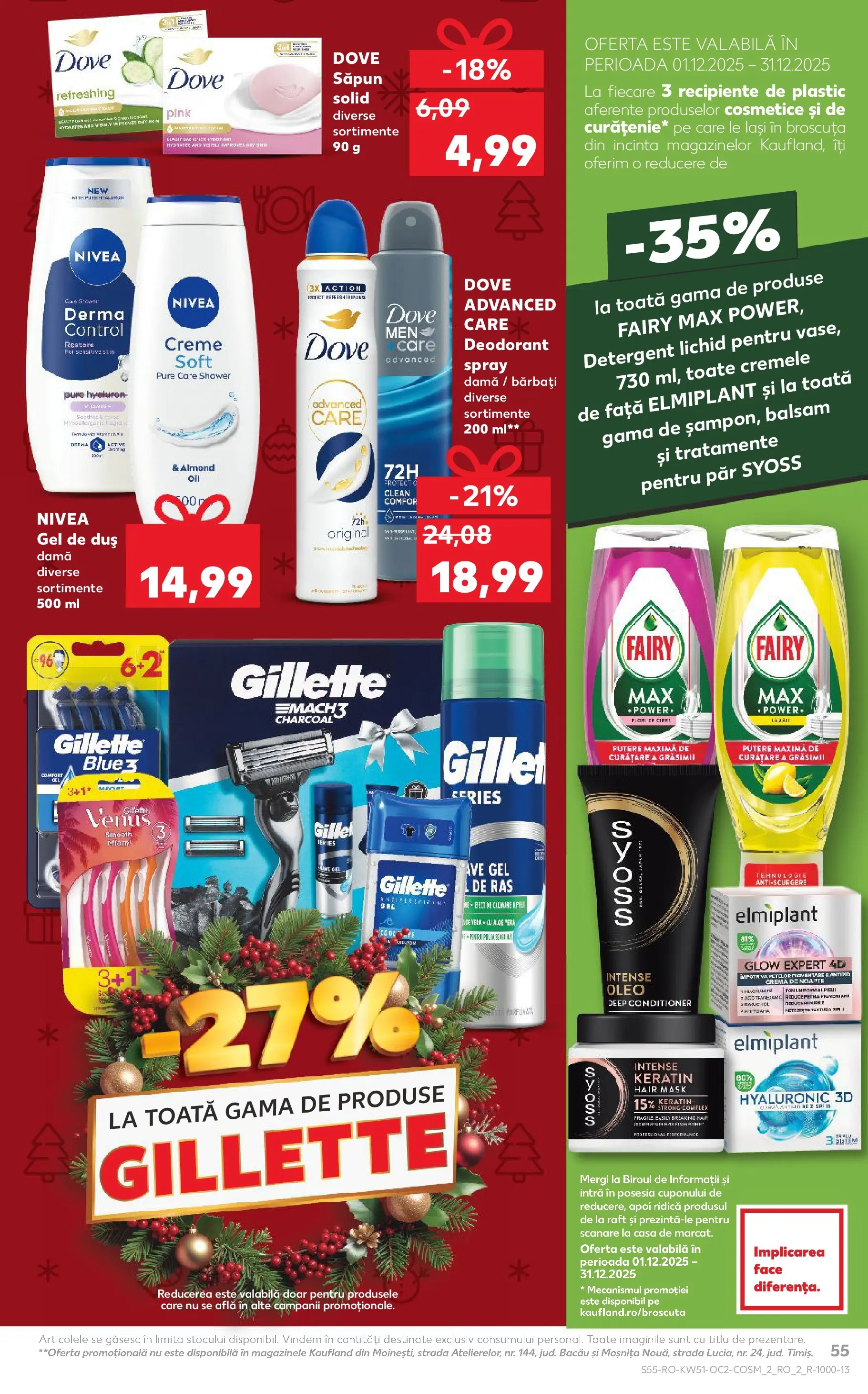 Catalog Kaufland - Zalau 17.12.2025 - Revista si Oferta | Pagină: 55 | Produse: Gel de ras, Balsam, Cremă, Lămâie