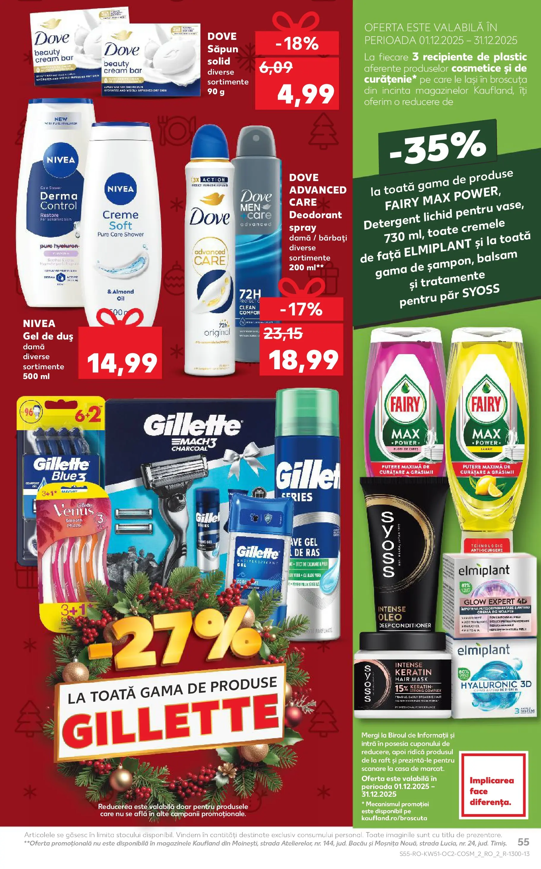 Catalog Kaufland - Satu Mare 17.12.2025 - Revista si Oferta | Pagină: 55 | Produse: Gel de ras, Pomelo, Balsam, Detergent