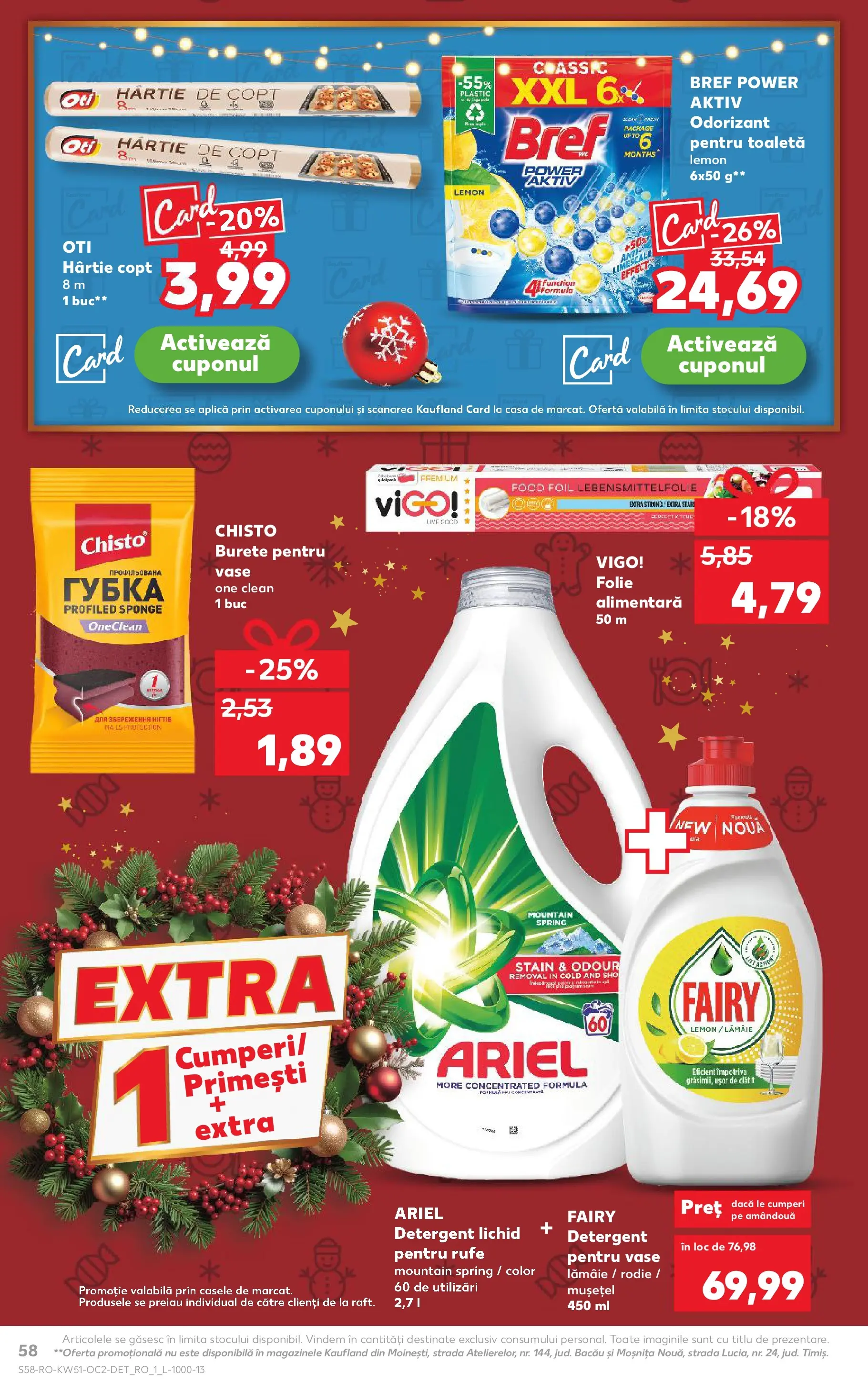 Catalog Kaufland - Zalau 17.12.2025 - Revista si Oferta | Pagină: 58 | Produse: Toaletă, Burete, Detergent, Lămâie