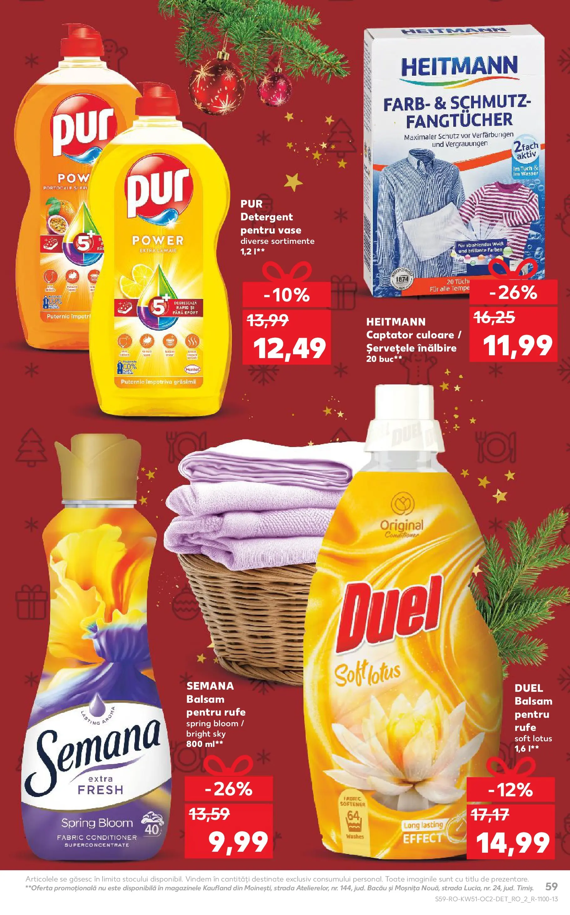 Catalog Kaufland - Zalau 17.12.2025 - Revista si Oferta | Pagină: 59 | Produse: Pară, Balsam, Yorgan, Detergent