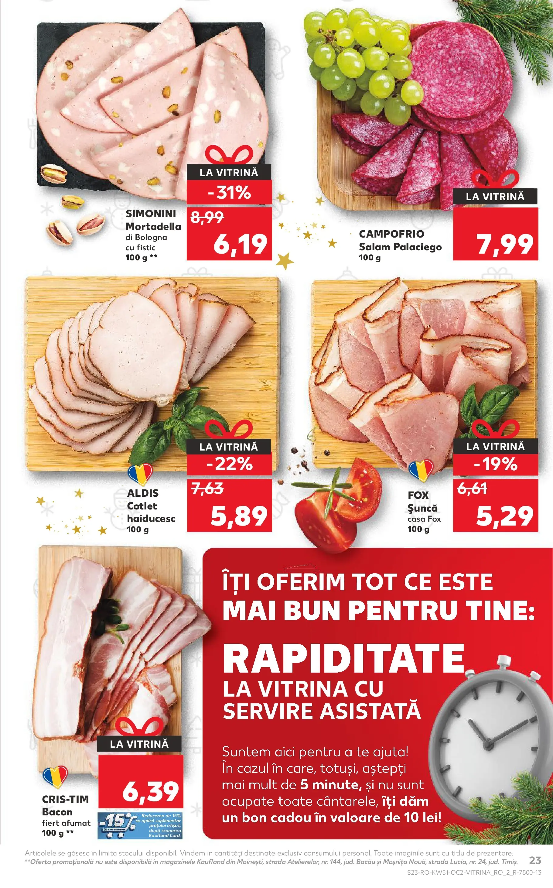 Catalog Kaufland - Viseu de Sus 17.12.2025 - Revista si Oferta | Pagină: 23 | Produse: Lait de coco, Bacon, Salam, Șuncă