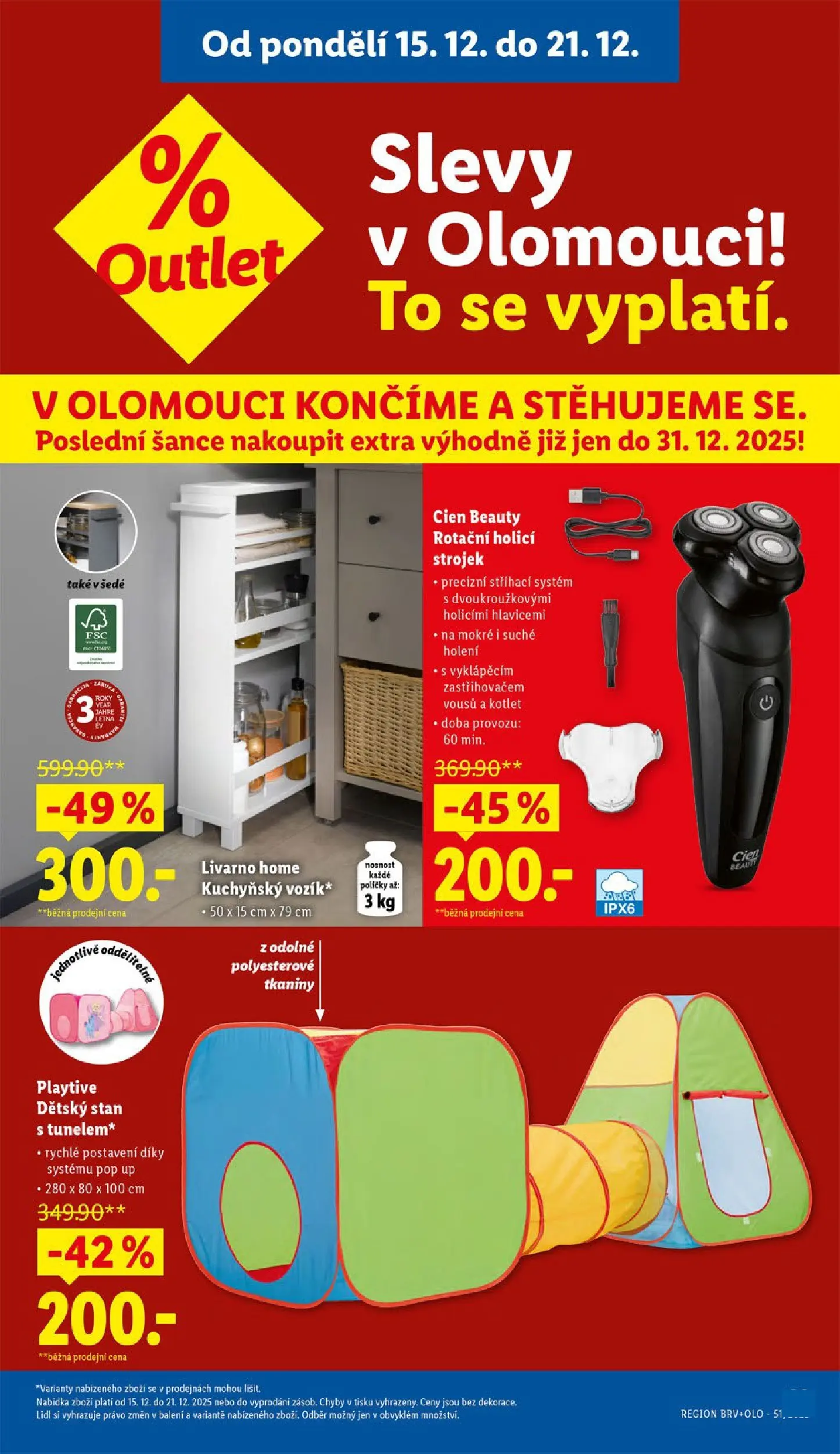 Lidl leták od 14.12.2025 - Nový akční leták | Strana: 7 | Produkty: Cien, Holicí strojek, Stan