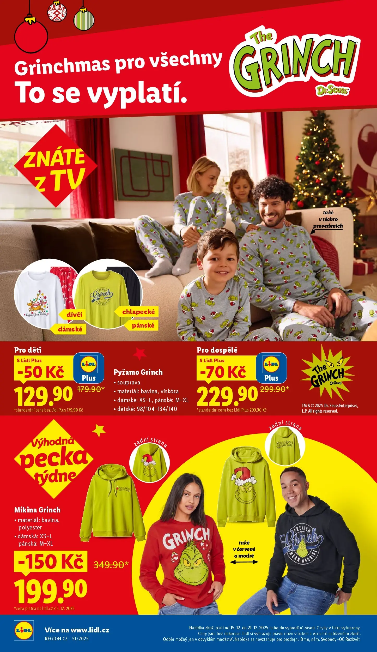 Lidl leták od 14.12.2025 - Nový akční leták | Strana: 38 | Produkty: Mikina, Pyžamo, Tv