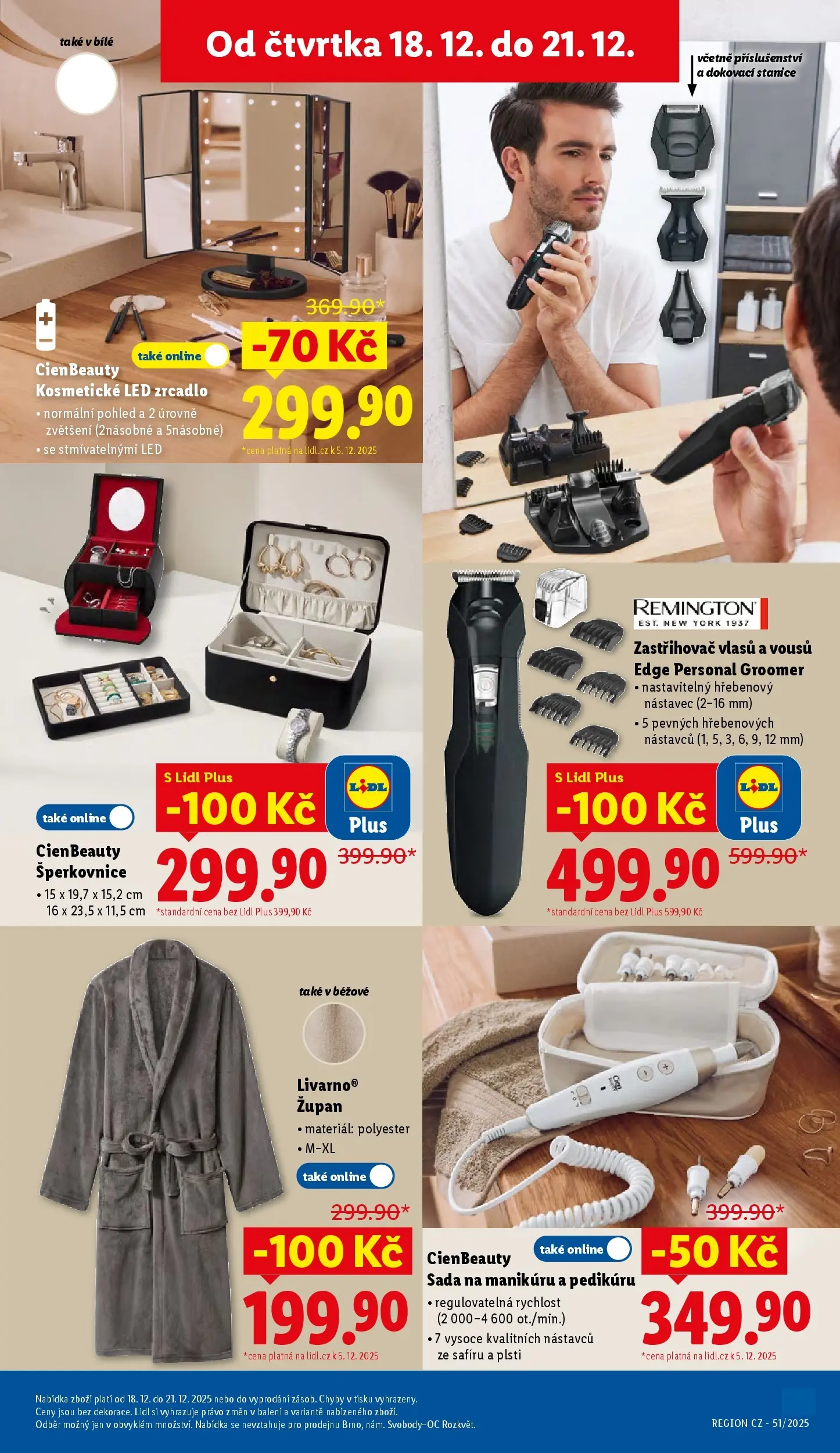 Lidl leták od 14.12.2025 - Nový akční leták | Strana: 21 | Produkty: Zastřihovač vlasů, Cien, Šperkovnice, LED