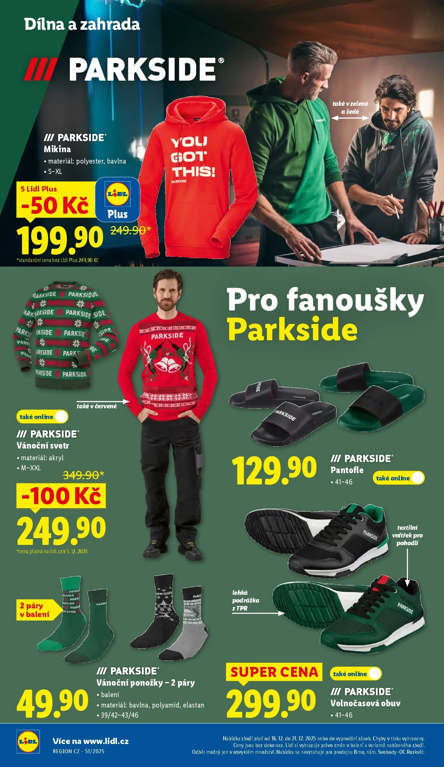 Lidl leták od 14.12.2025 - Nový akční leták | Strana: 22 | Produkty: Mikina, Zahrada, Obuv, Vánoční svetr
