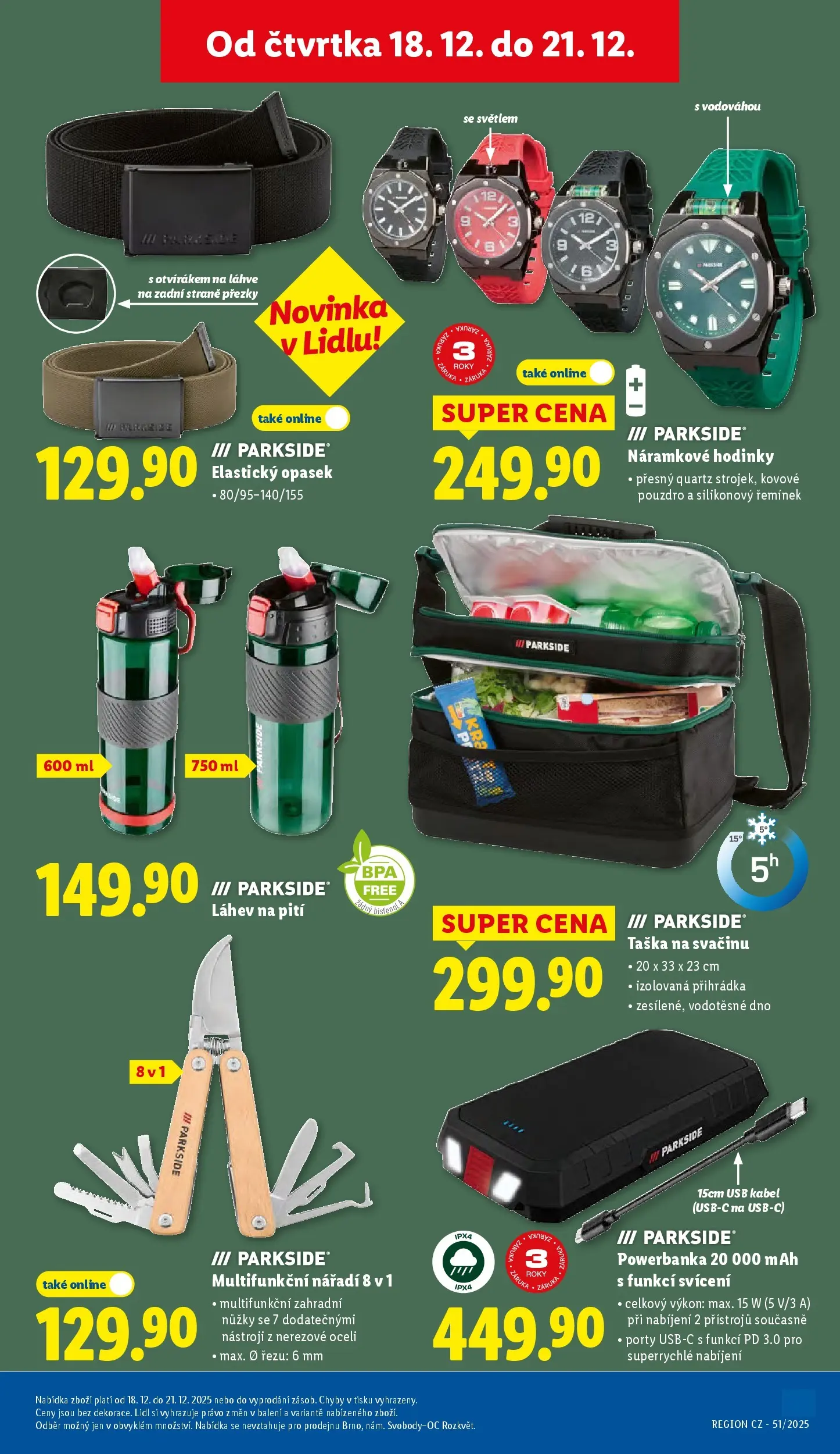 Lidl leták od 14.12.2025 - Nový akční leták | Strana: 23 | Produkty: Parkside, Powerbanka, USB, Nářadí