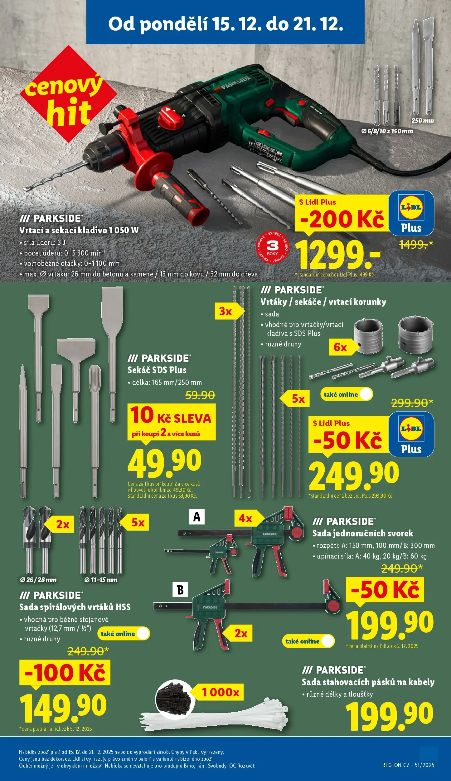Lidl leták od 14.12.2025 - Nový akční leták | Strana: 43 | Produkty: Parkside, Kladivo