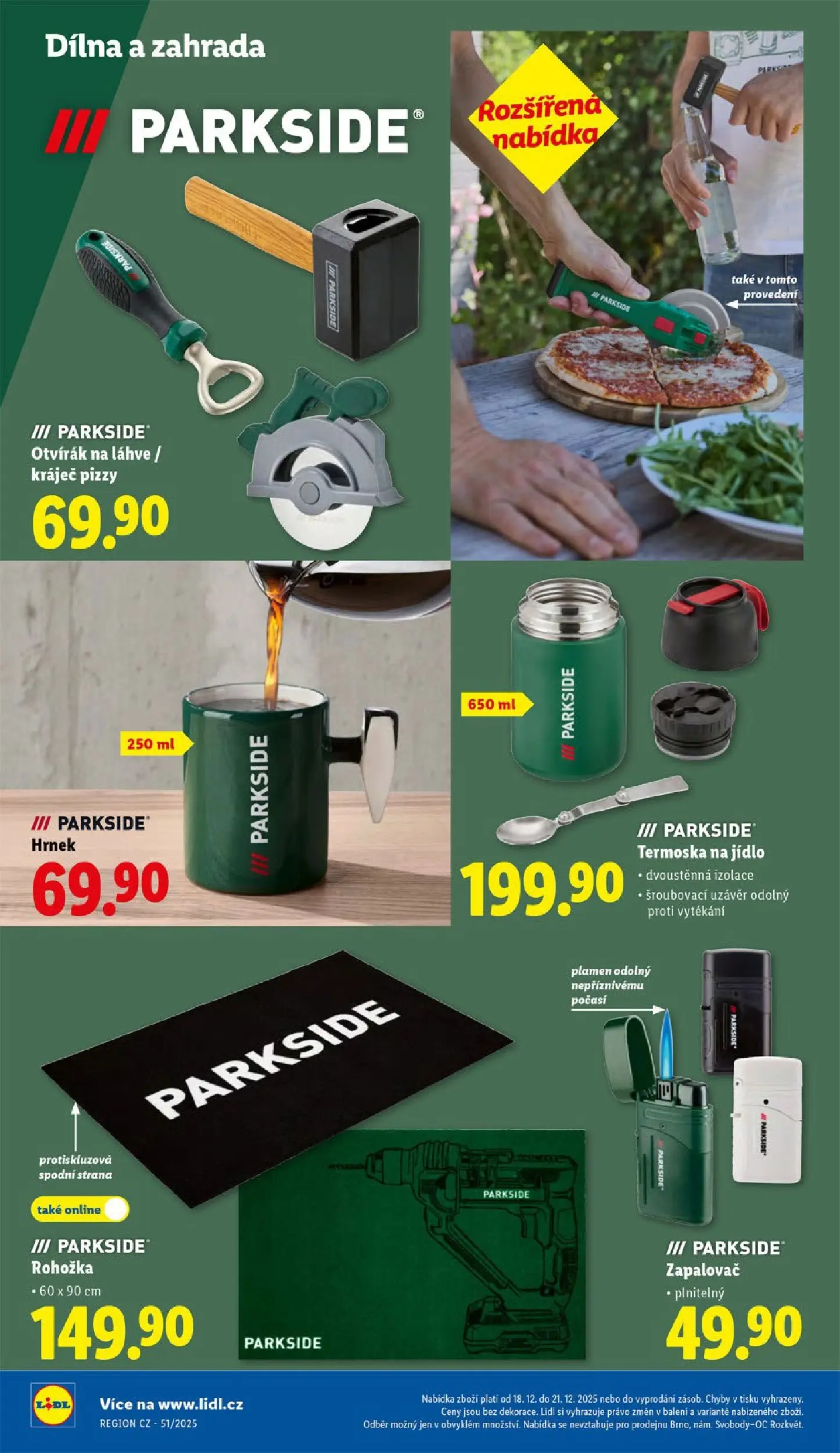 Lidl leták od 14.12.2025 - Nový akční leták | Strana: 24 | Produkty: Parkside, Hrnek, Kráječ, Rohožka