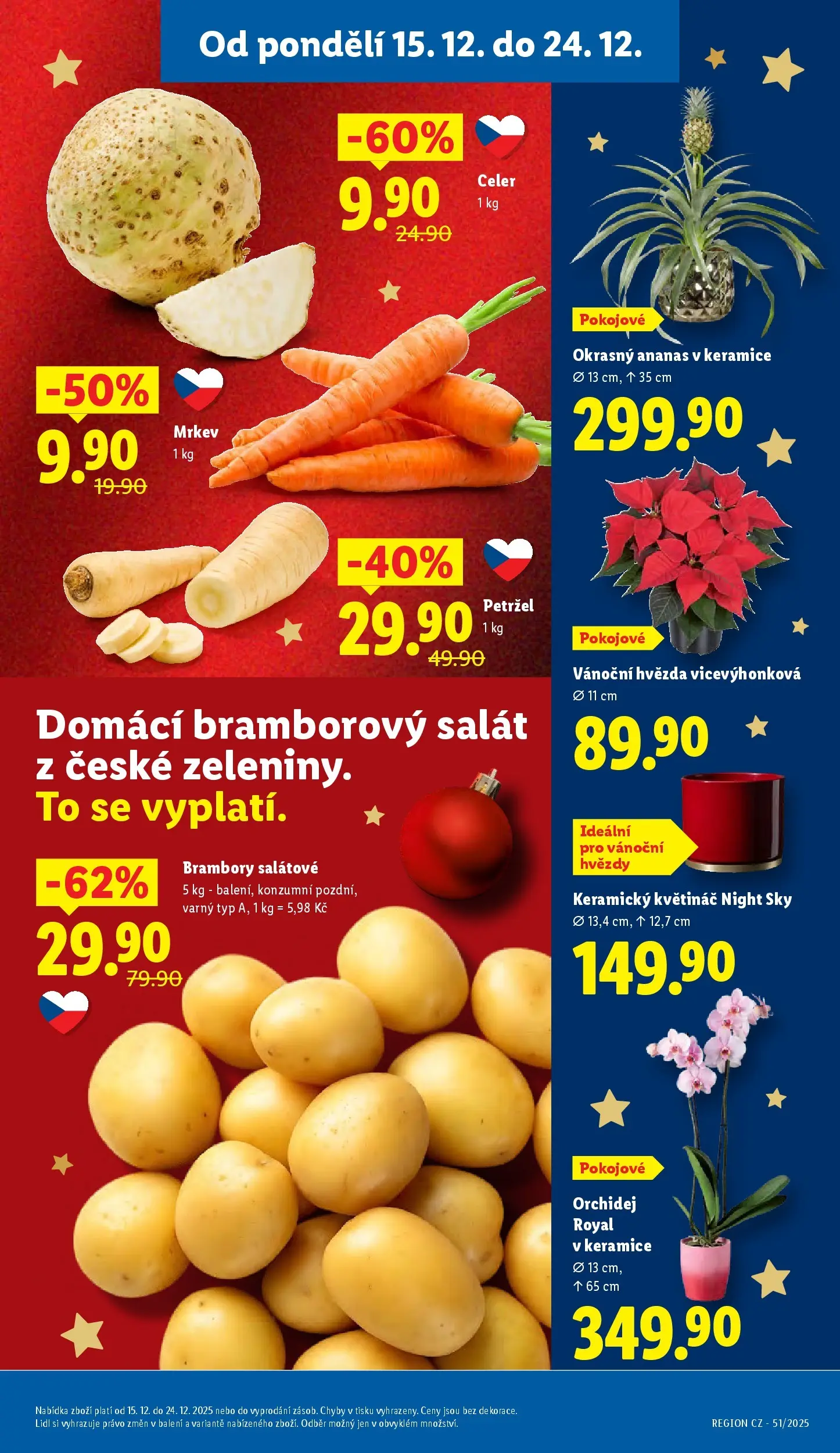 Lidl leták od 14.12.2025 - Nový akční leták | Strana: 9 | Produkty: Ananas, Brambory, Celer, Květináč