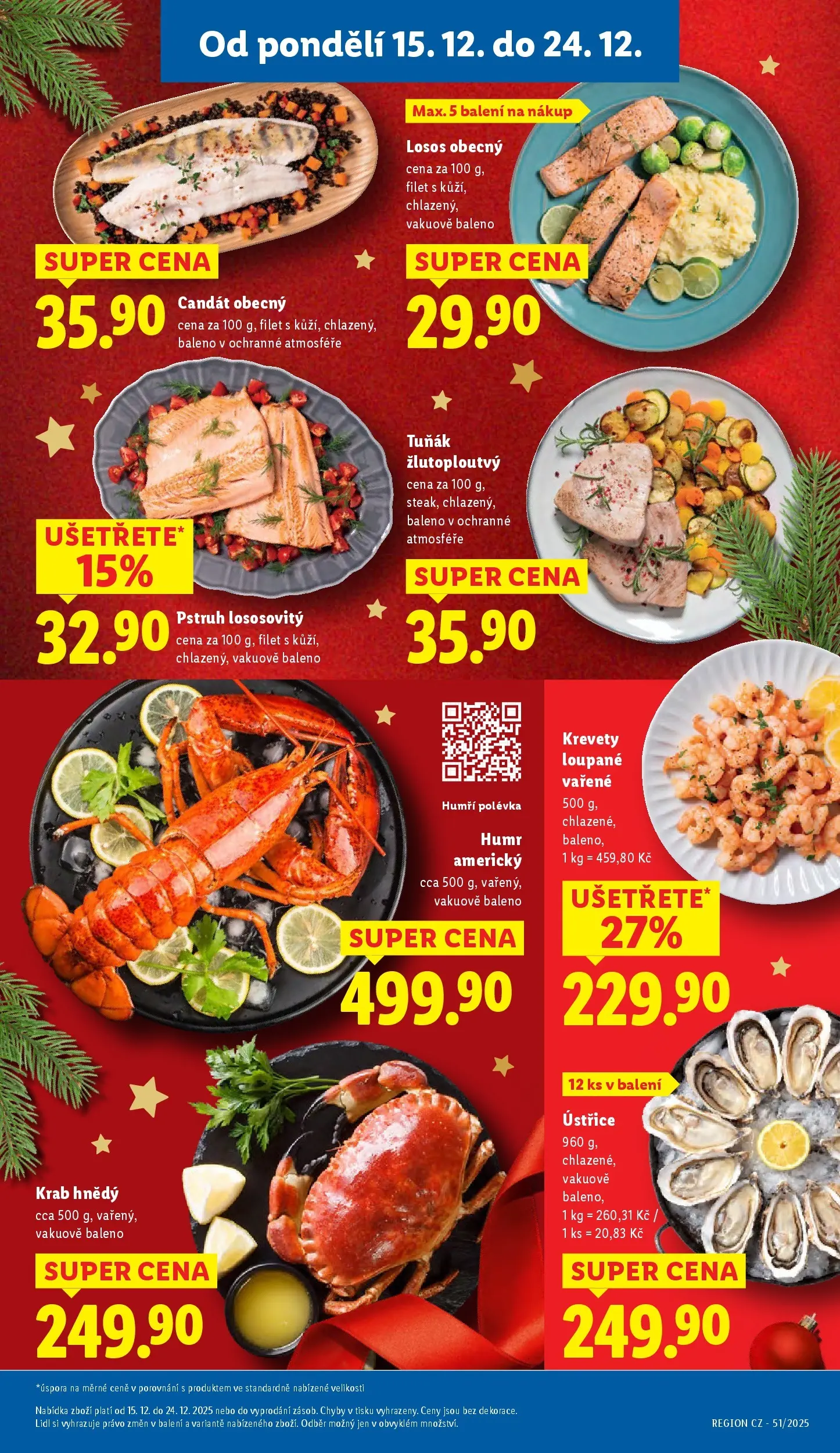 Lidl leták od 14.12.2025 - Nový akční leták | Strana: 13 | Produkty: Tuňák, Candát, Filet, Krevety
