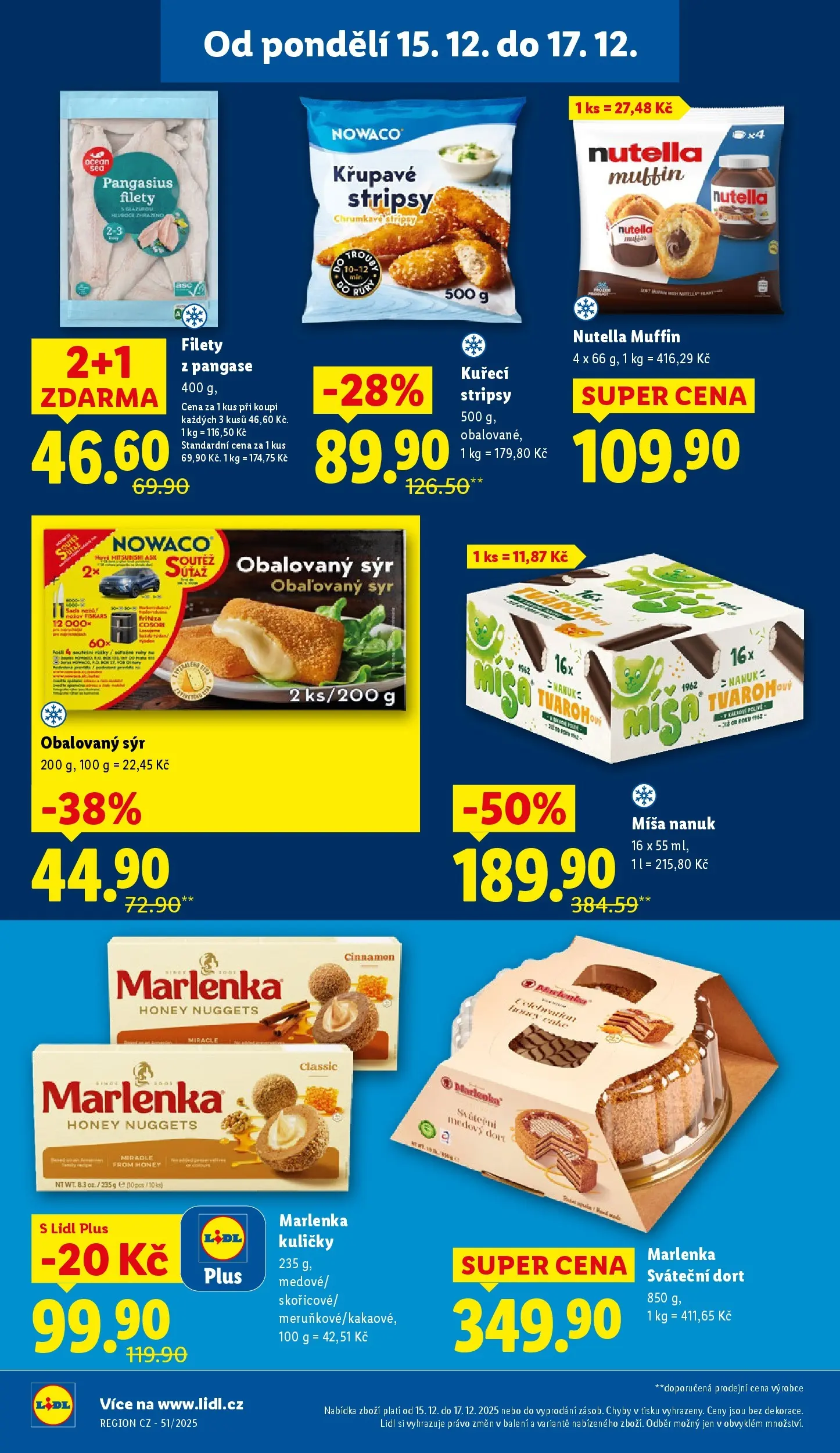 Lidl leták od 14.12.2025 - Nový akční leták | Strana: 24 | Produkty: Nanuk, Kuličky, Dort, Marlenka